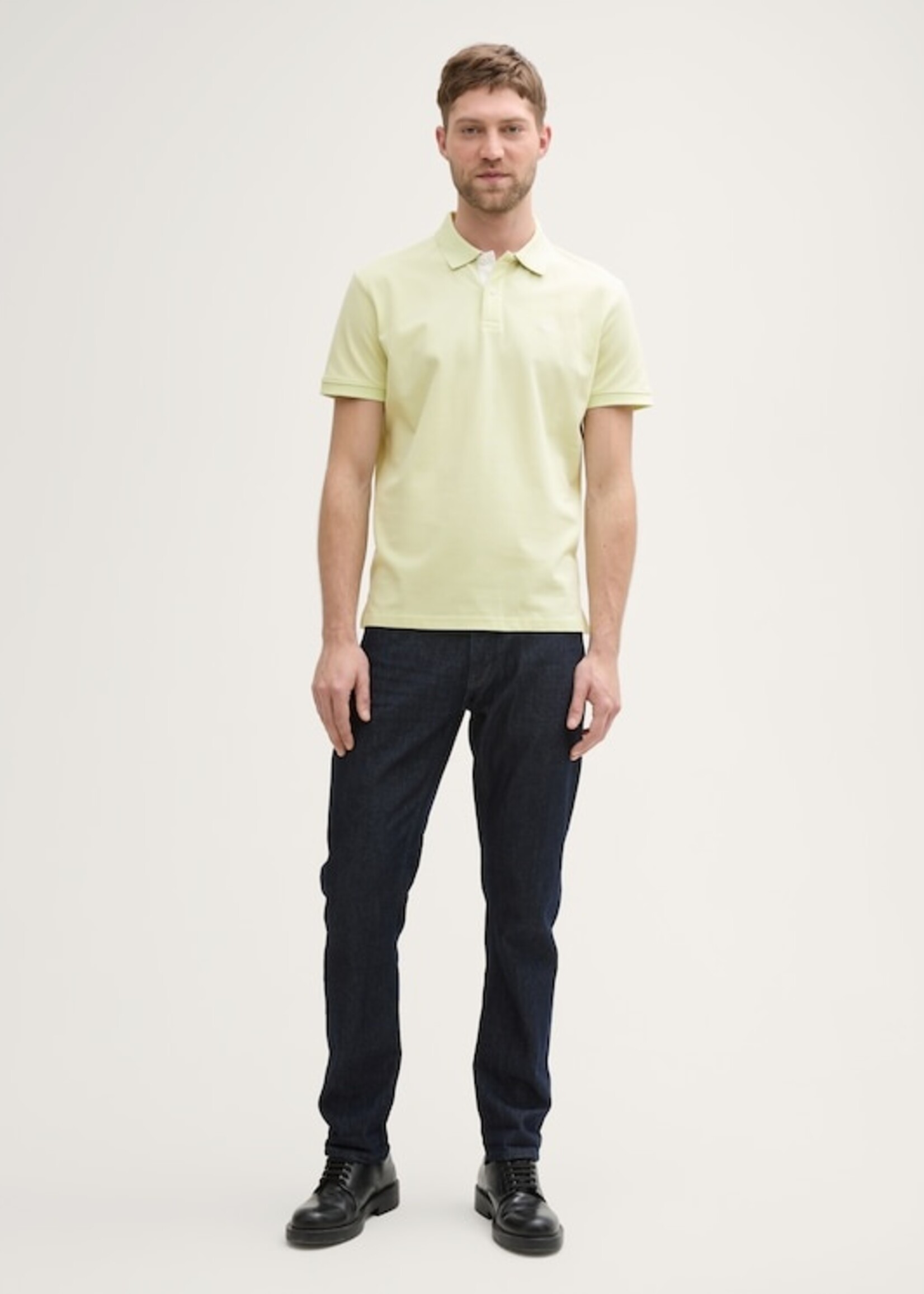 Tom Tailor Tom Tailor Basic Polo W/Contrast - Light Green