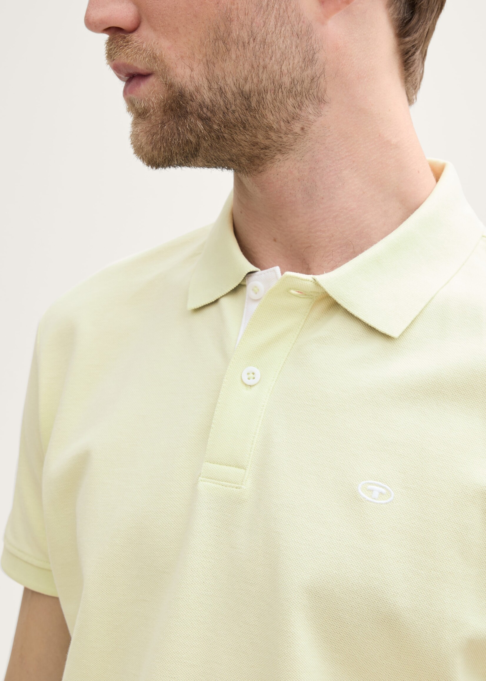 Tom Tailor Tom Tailor Basic Polo W/Contrast - Light Green