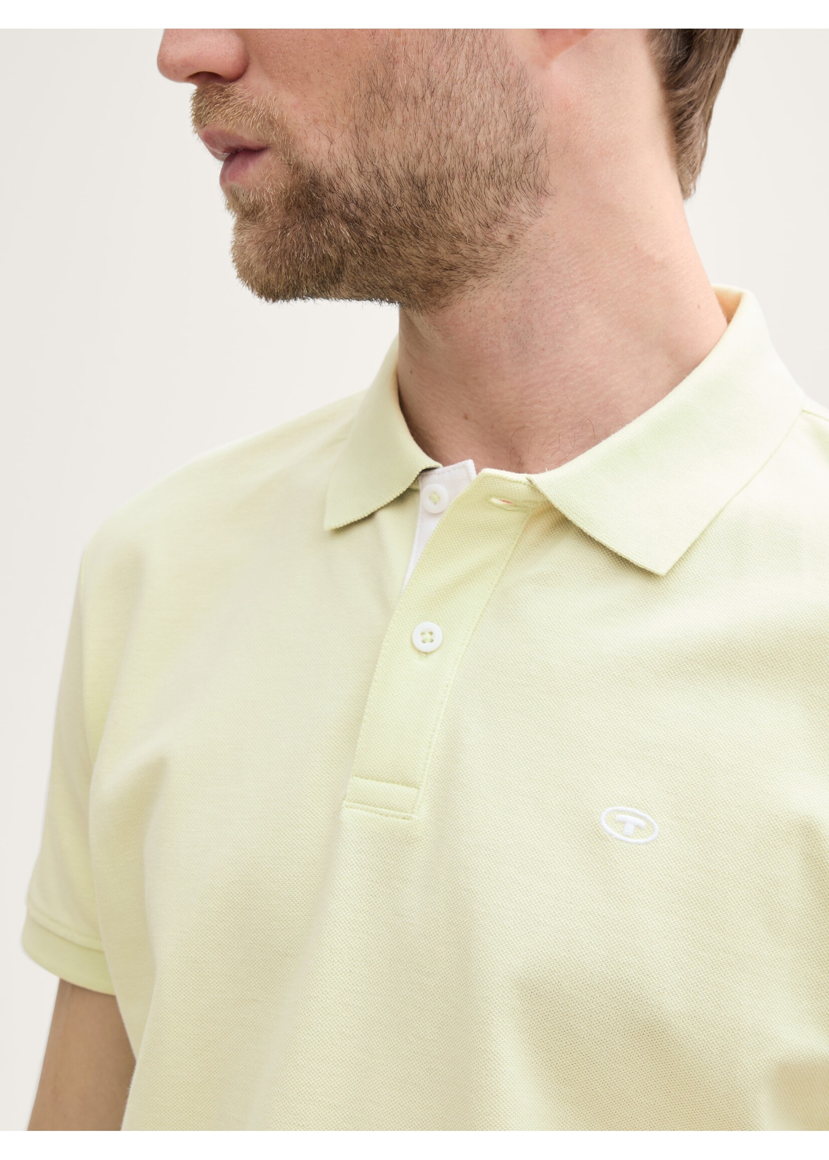 Tom Tailor Tom Tailor Polo Basique Avec Contraste - Light Green