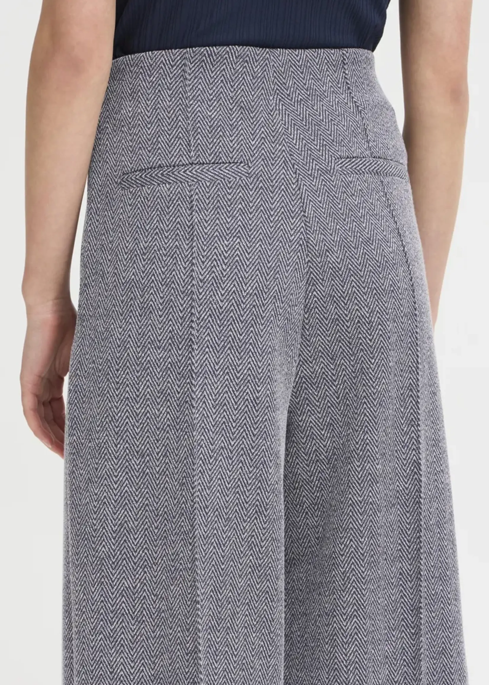 ICHI ICHI IHKate Jacquard Trousers - Patriot Blue