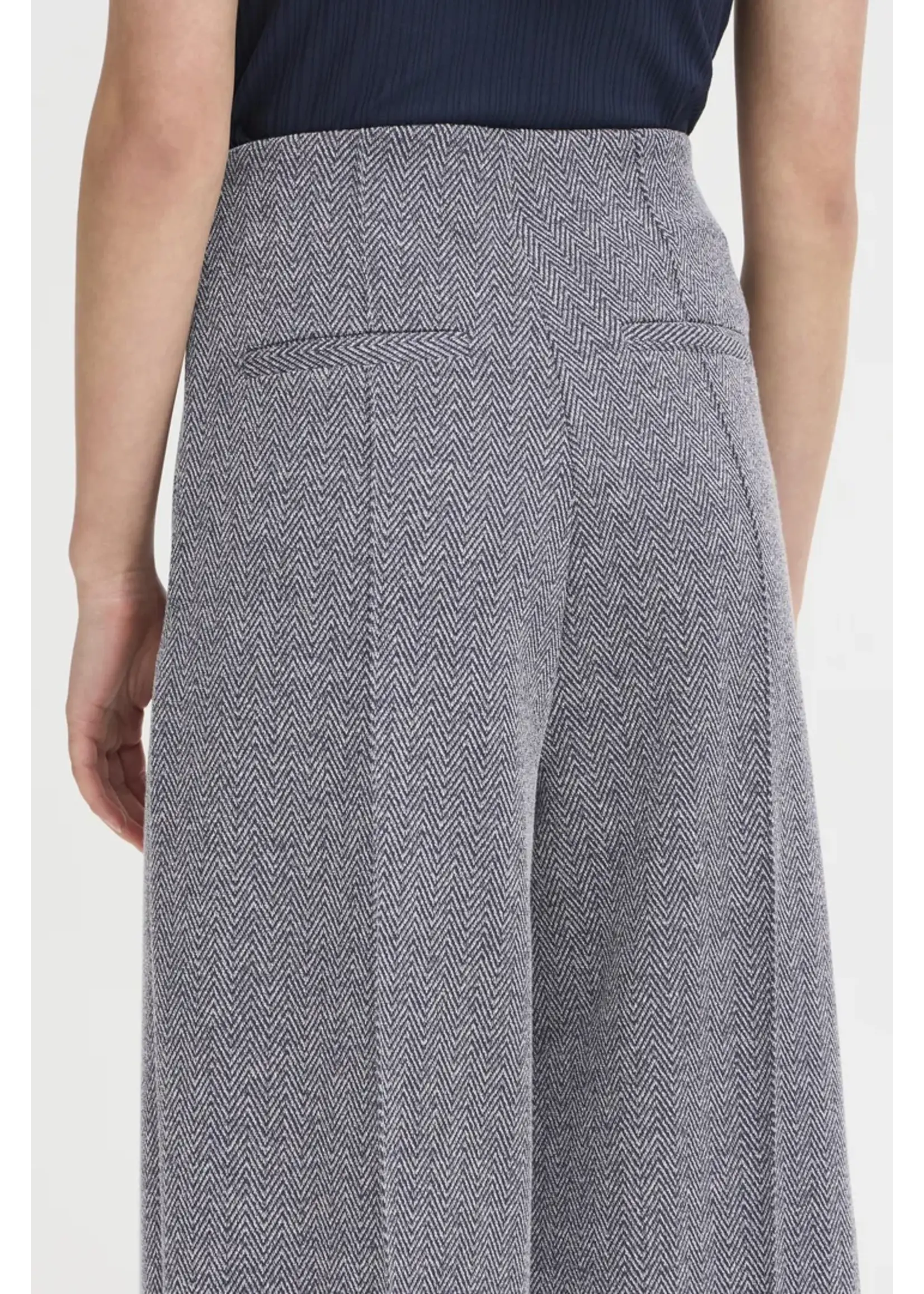 ICHI ICHI IHKate Jacquard Trousers - Patriot Blue
