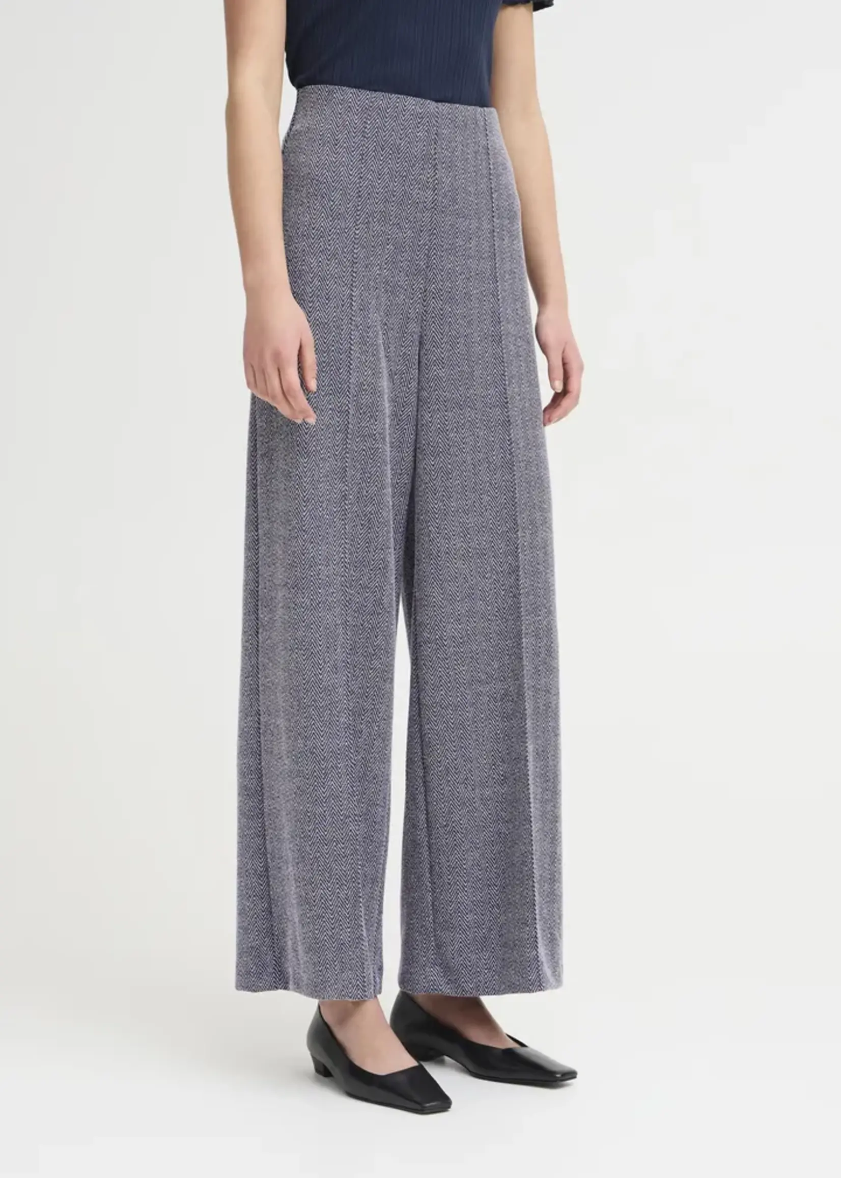 ICHI ICHI Pantalon Jacquard IHKate - Patriot Blue