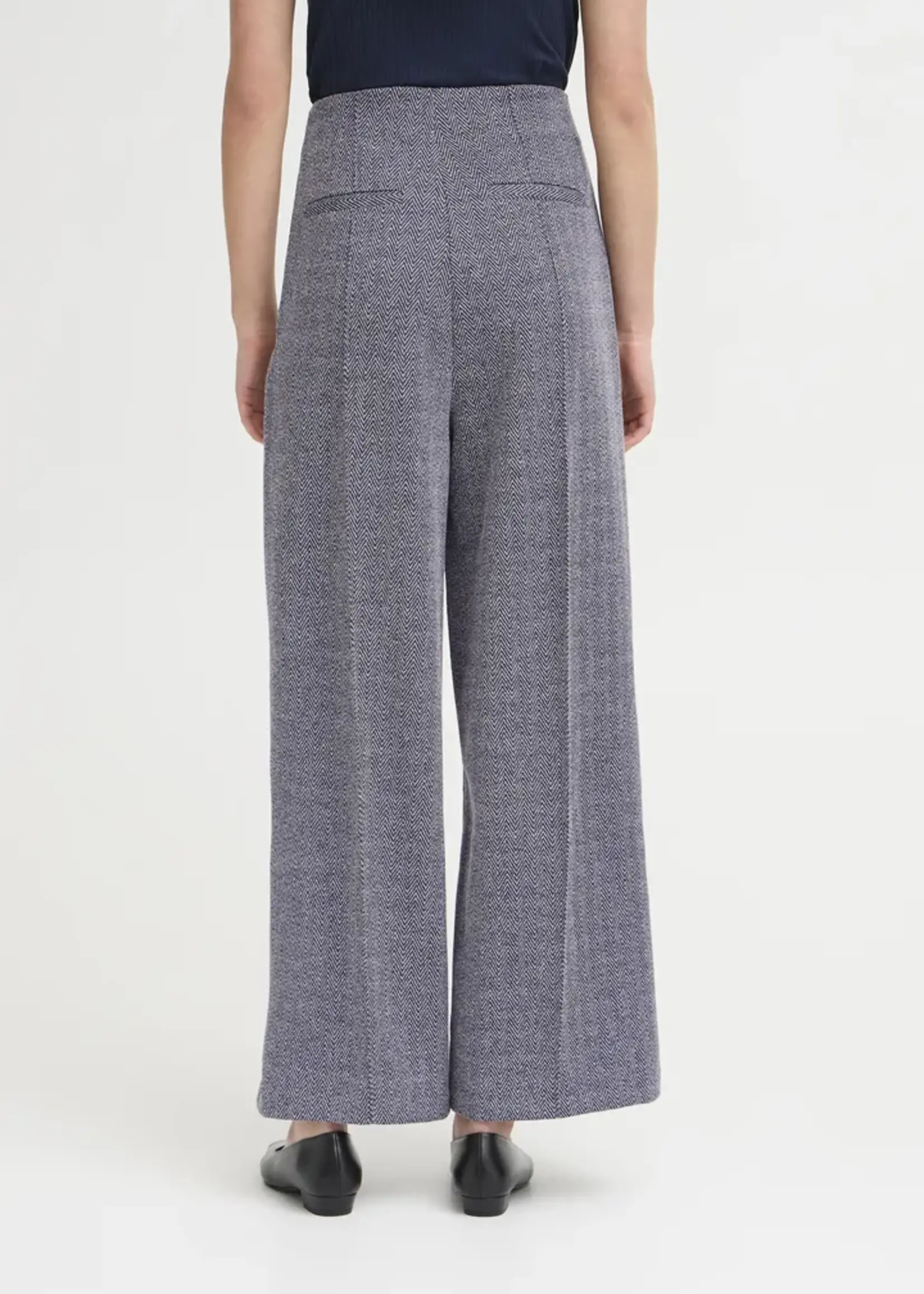 ICHI ICHI IHKate Jacquard Trousers - Patriot Blue