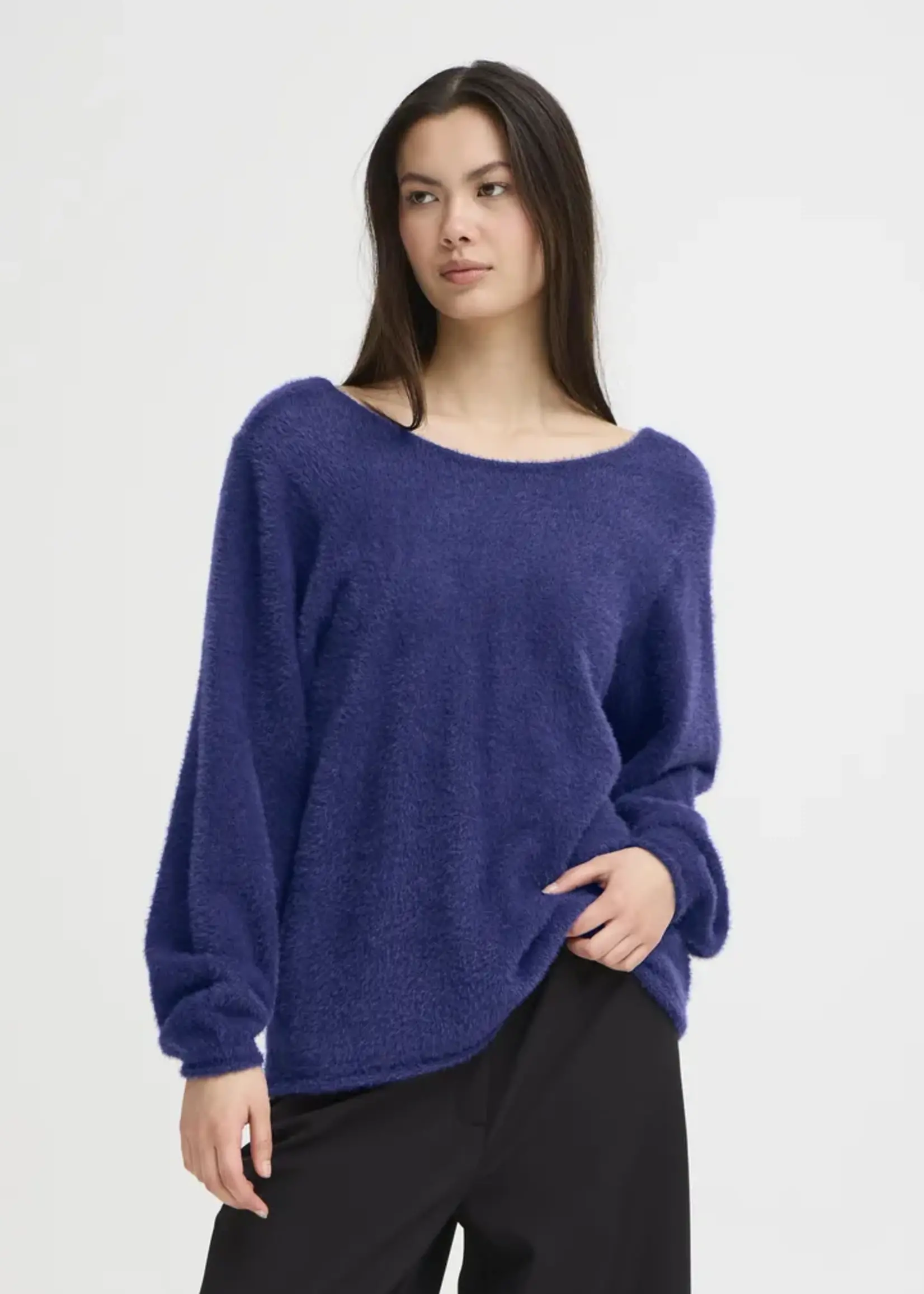 ICHI ICHI Pull IHBergie LS - Patriot Blue