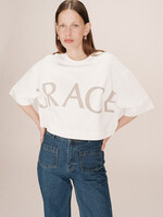 Grace and Mila Grace & Mila Star T-Shirt - Taupe