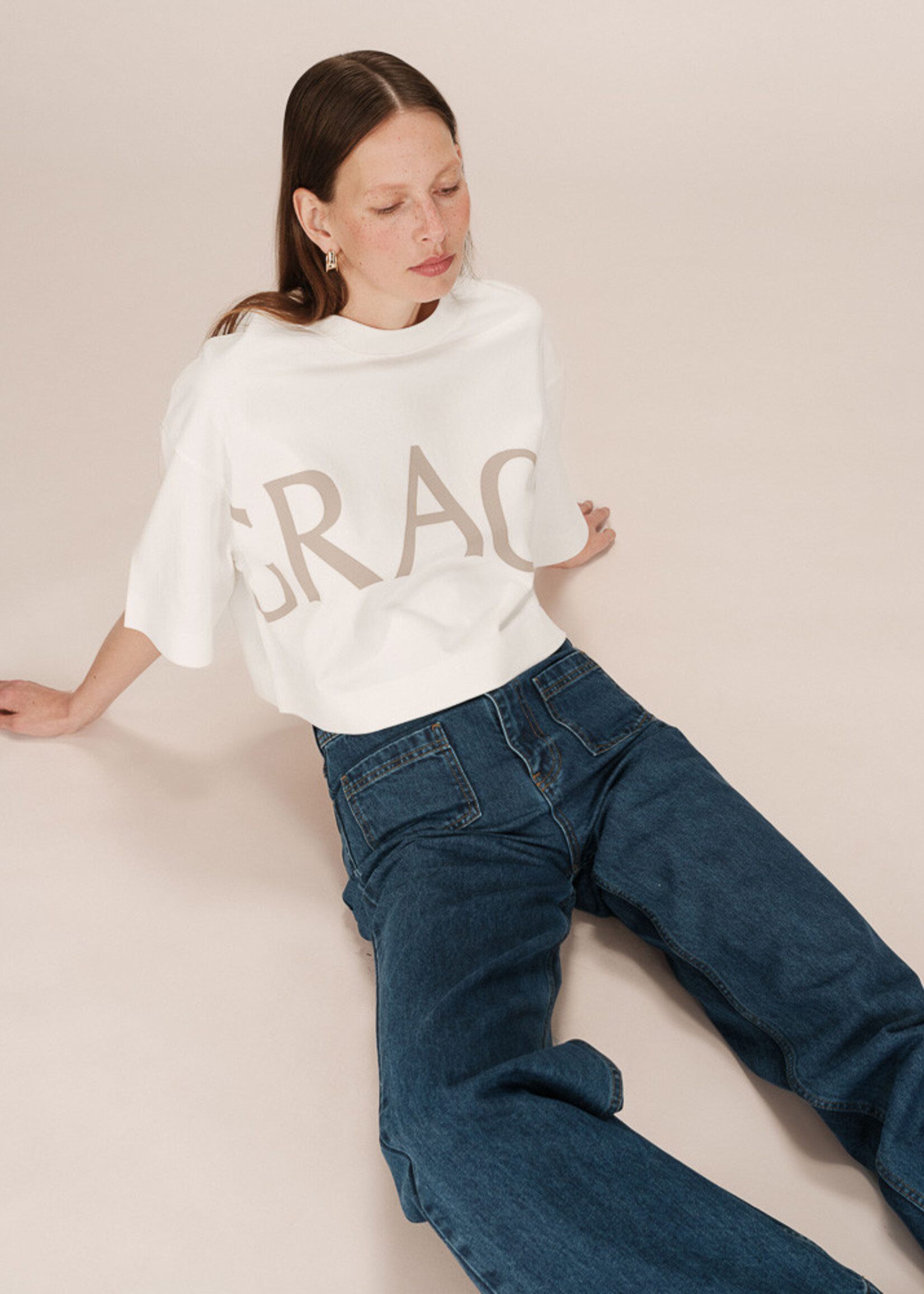 Grace and Mila Grace & Mila T-shirt Étoile - Taupe