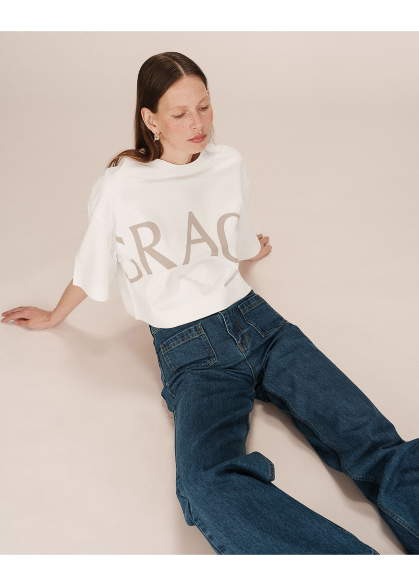 Grace and Mila Grace & Mila T-shirt Étoile - Taupe