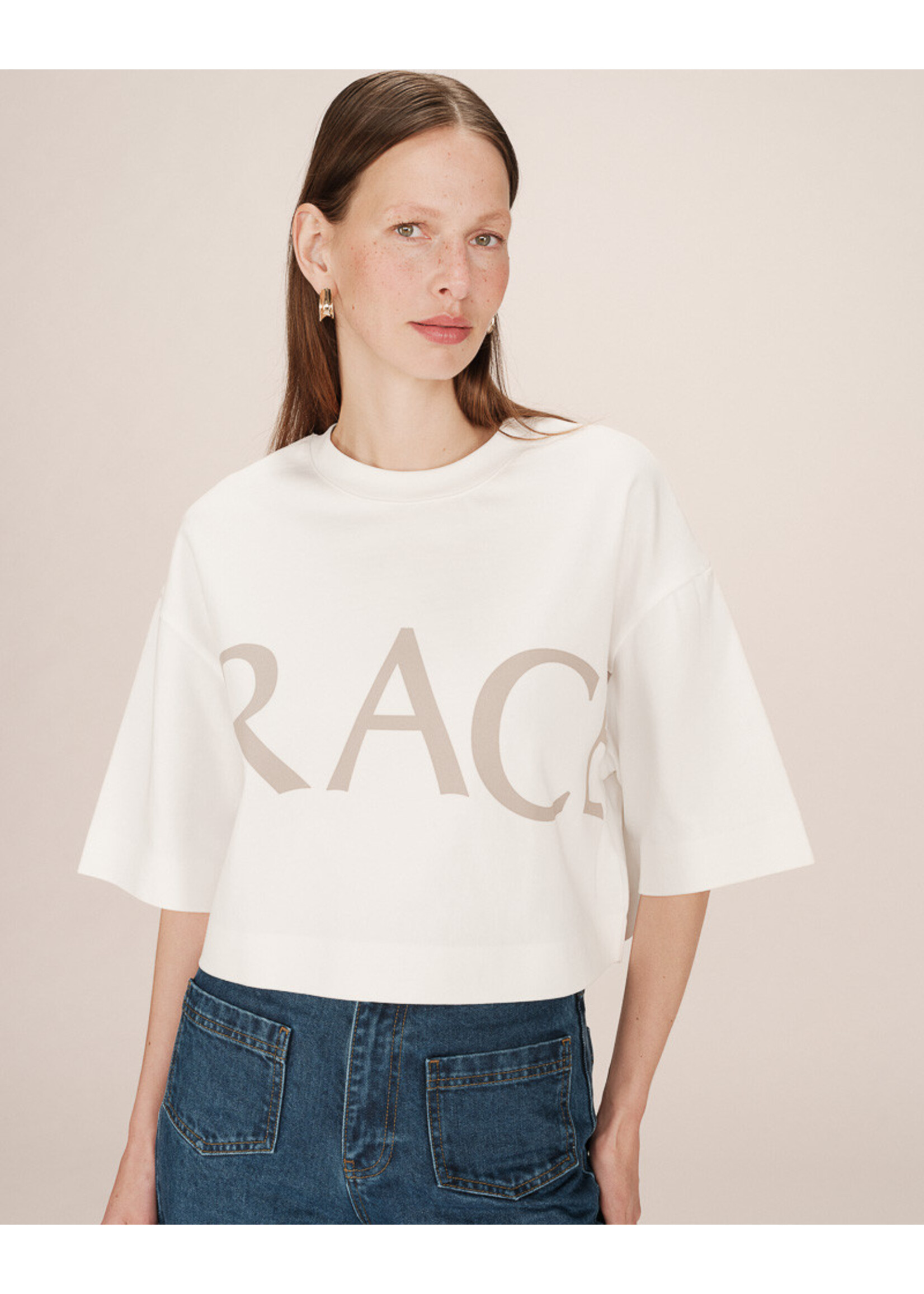 Grace and Mila Grace & Mila T-shirt Étoile - Taupe