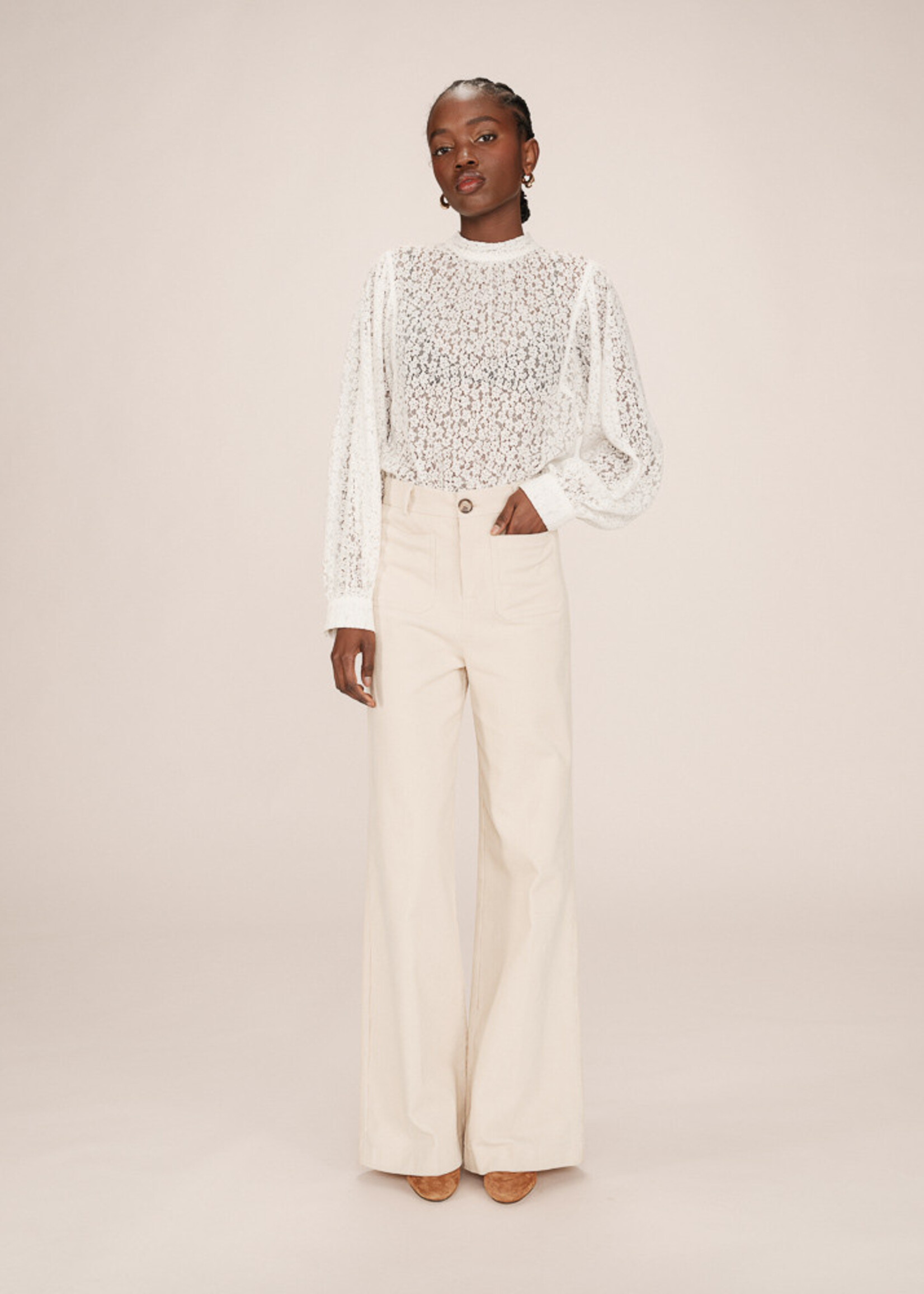 Grace and Mila Grace & Mila Samba Pant - Ecru