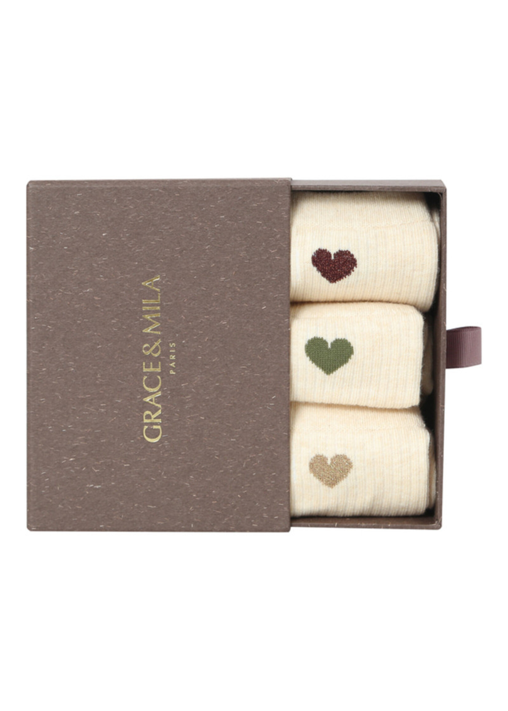 Grace and Mila Grace & Mila Chausettes Satine - Multicolor