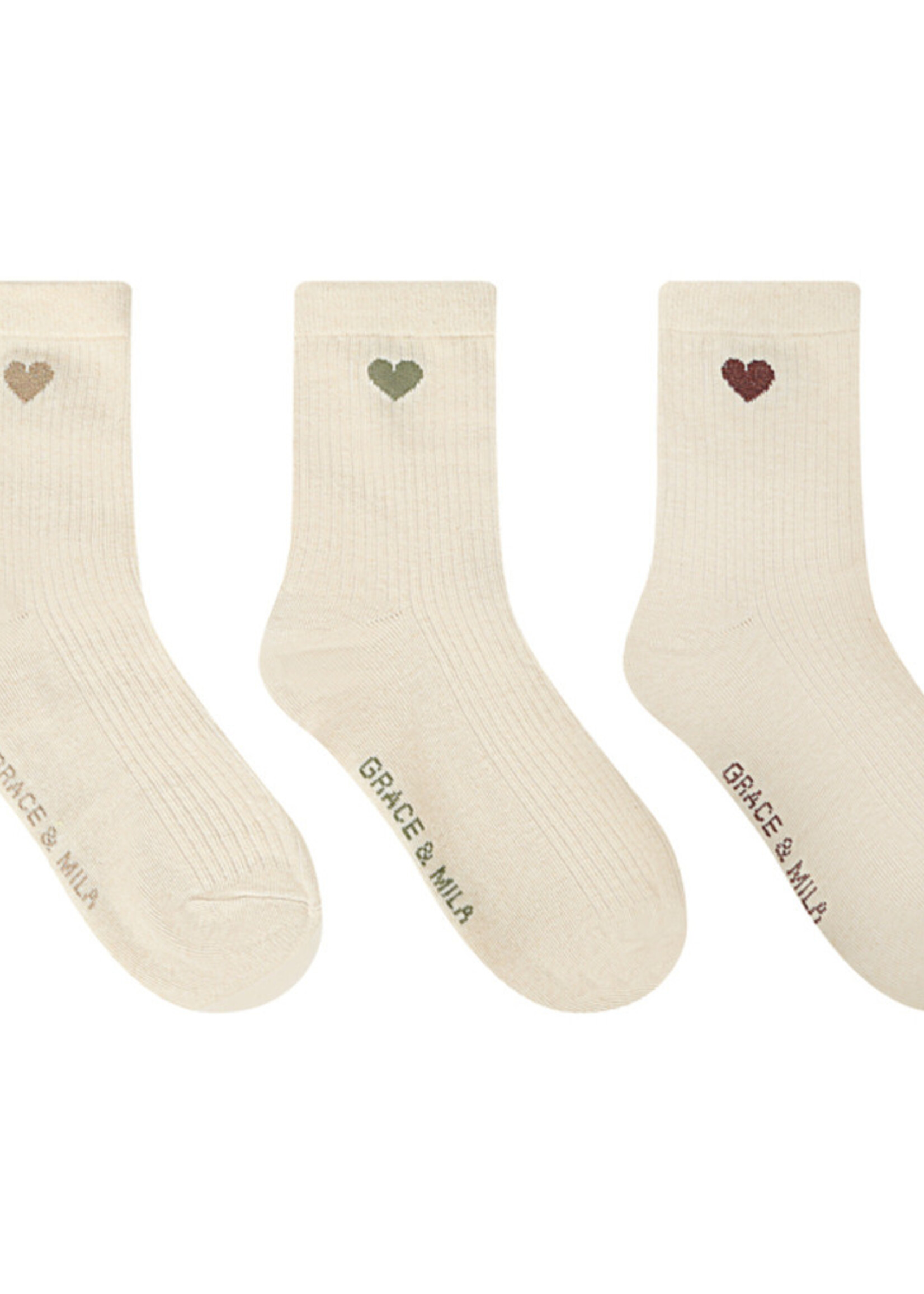 Grace and Mila Grace & Mila Chausettes Satine - Multicolor