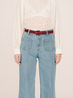 Grace and Mila Grace & Mila Scotland Belt - Bordeaux