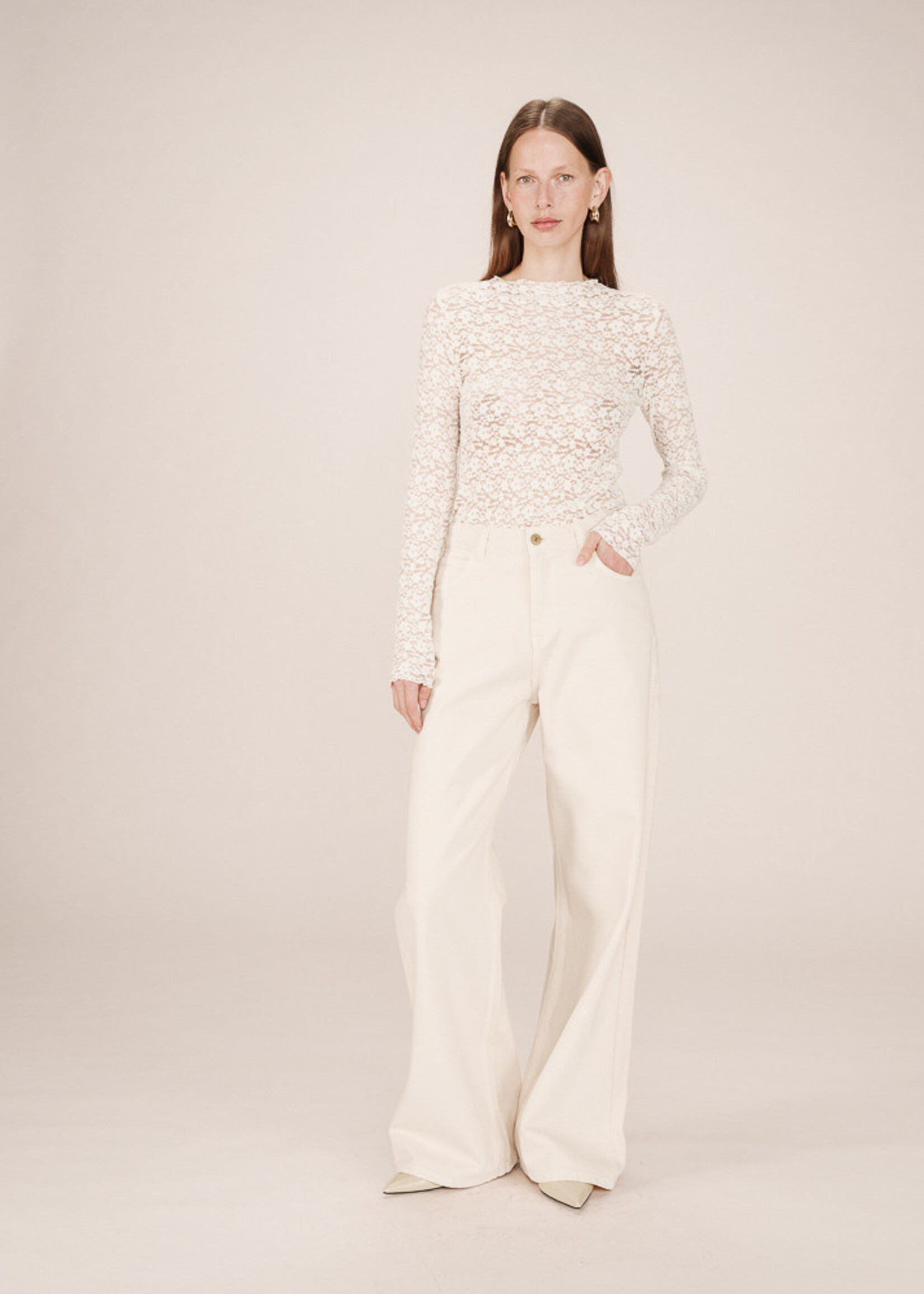 Grace and Mila Grace & Mila T-Shirt Shady - Écru