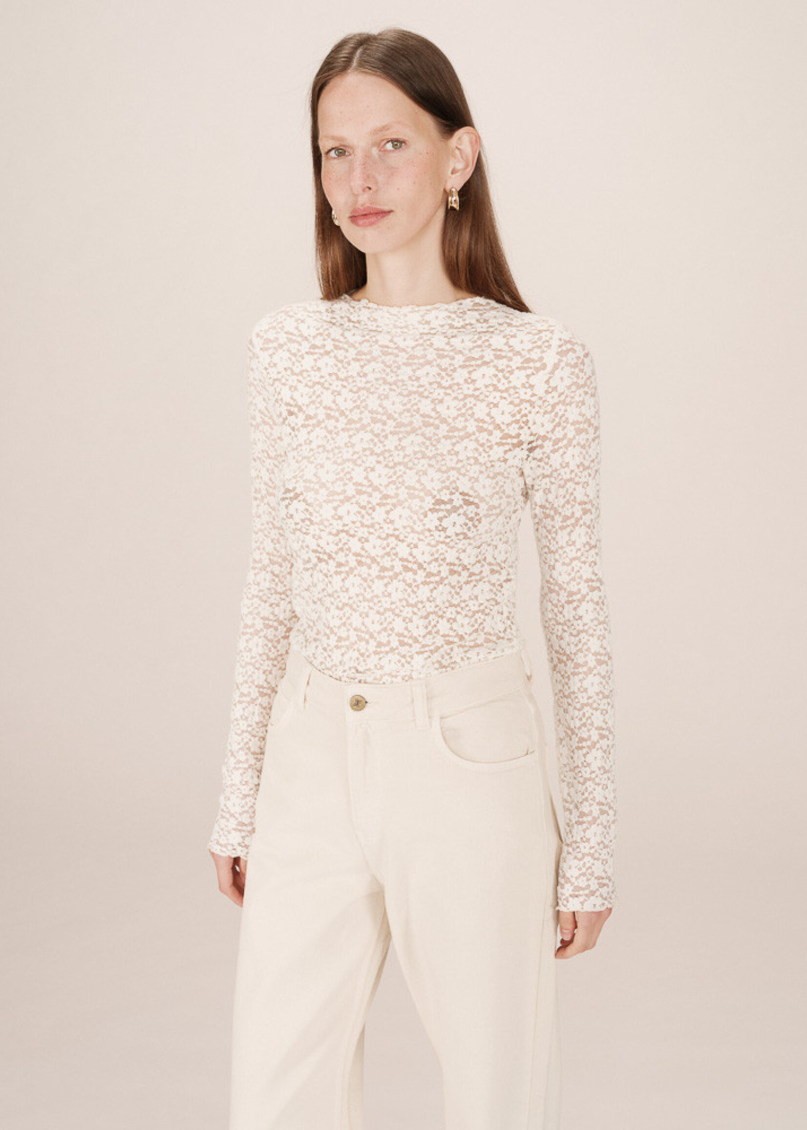 Grace and Mila Grace & Mila T-Shirt Shady - Écru