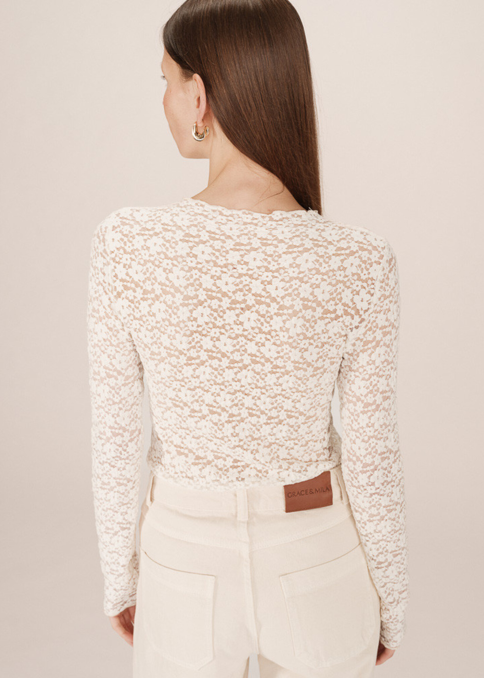 Grace and Mila Grace & Mila T-Shirt Shady - Écru