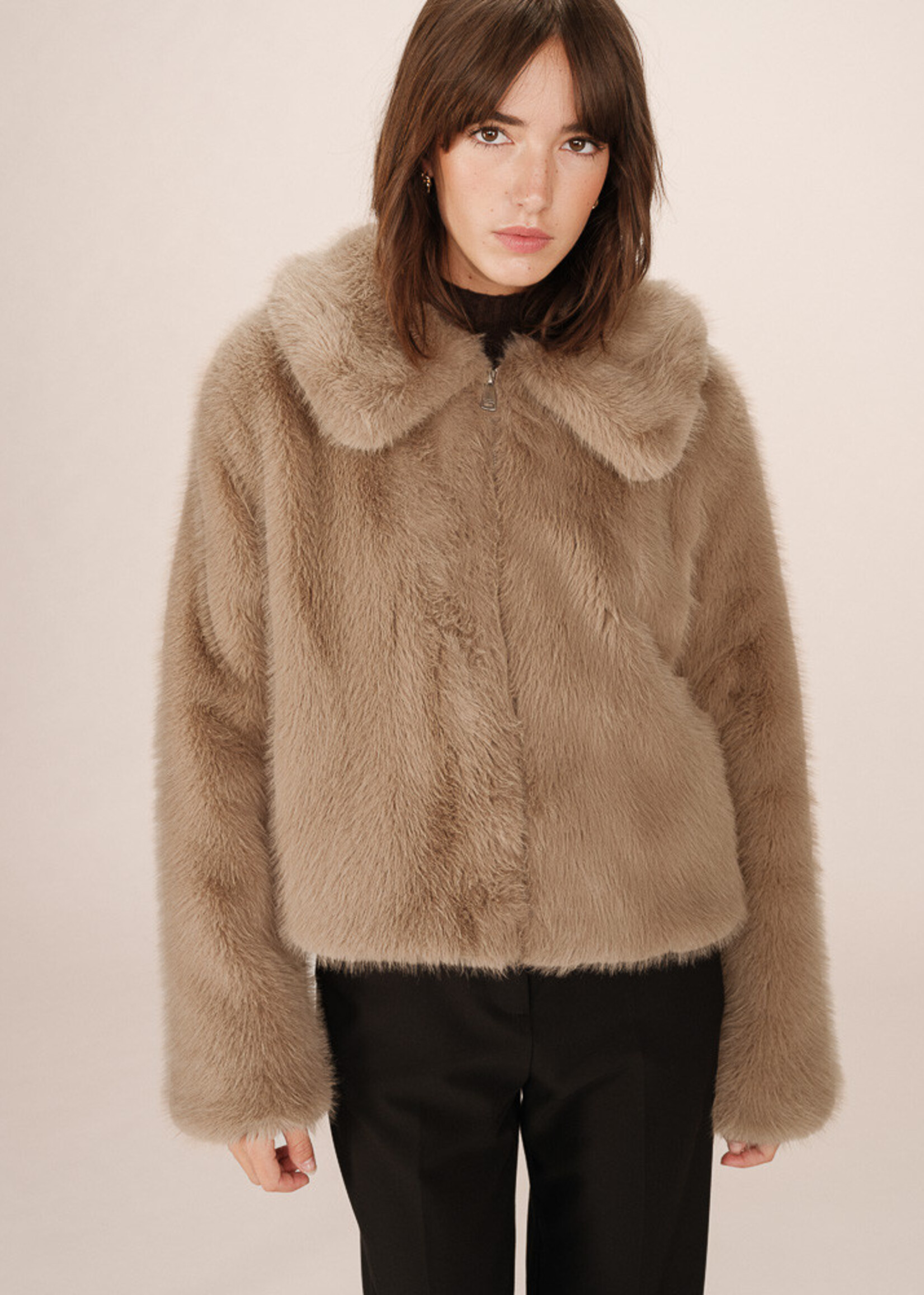 Grace and Mila Grace & Mila Shonna Coat - Greige