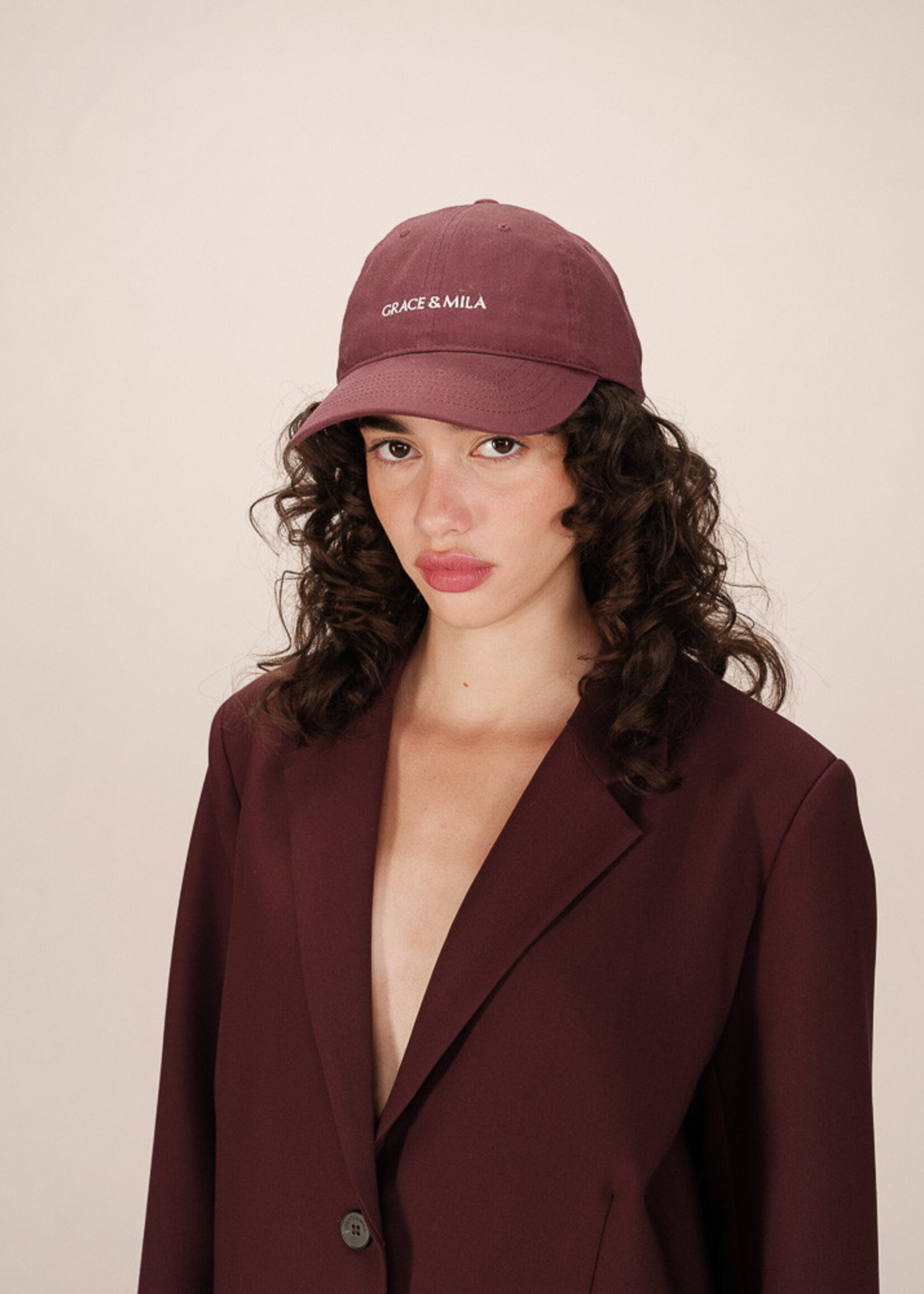 Grace and Mila Grace & Mila Slimane Cap - Bordeaux