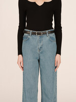 Grace and Mila Grace & Mila Silver Belt - Black