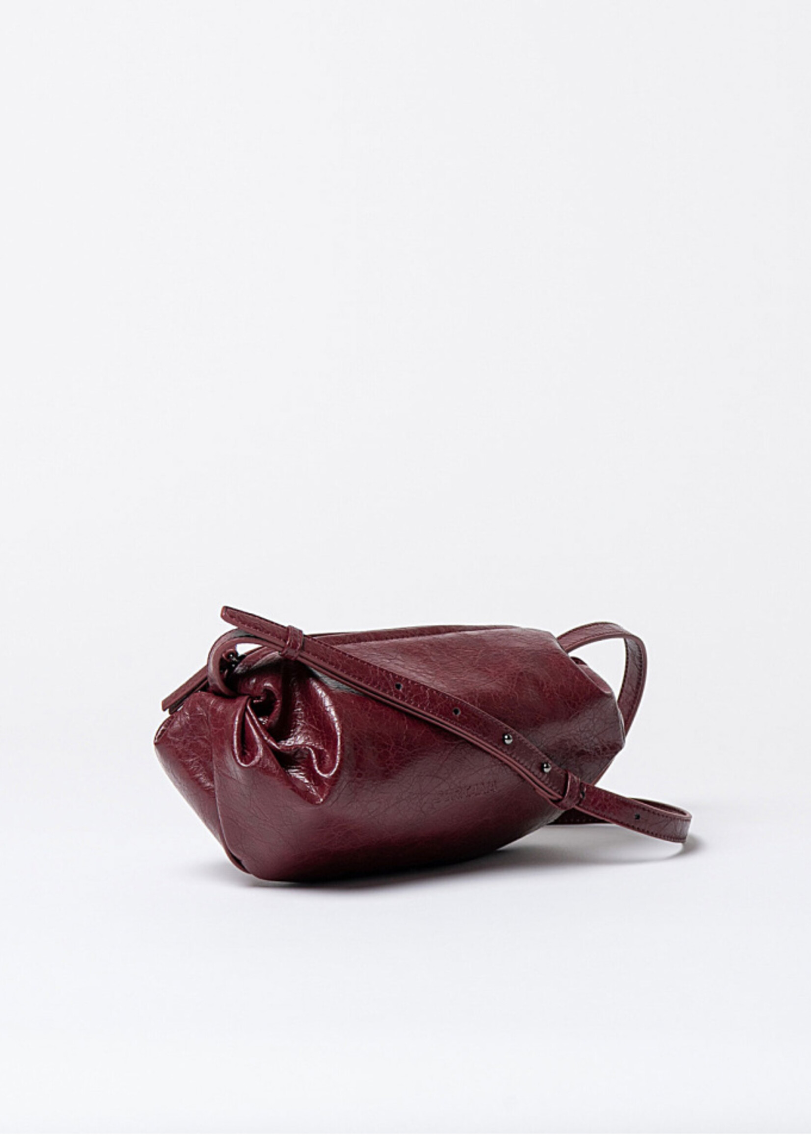 Surkana Surkana Crackled Crossbody Bag - Bourdeaux