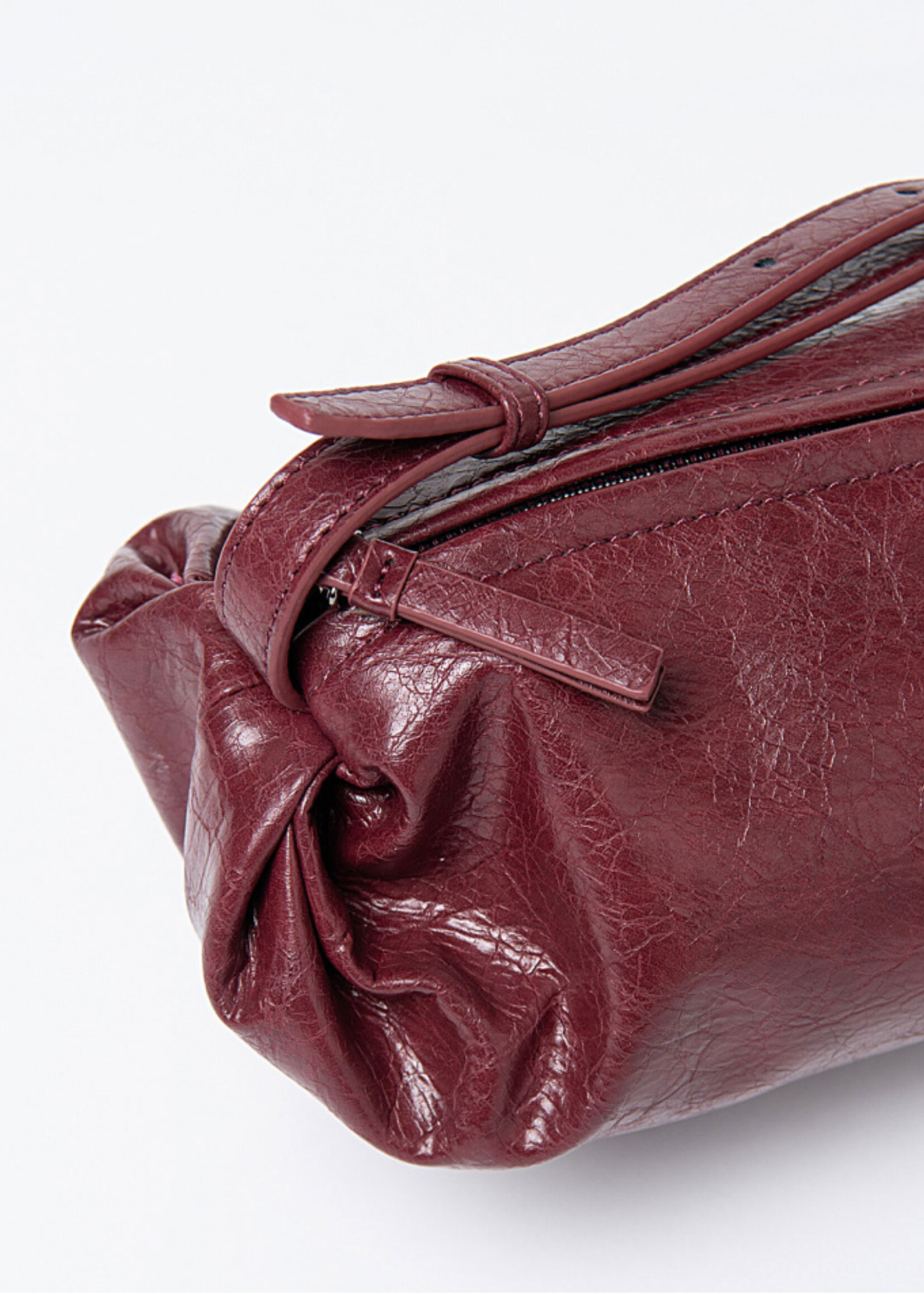 Surkana Surkana Crackled Crossbody Bag - Bourdeaux