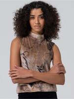 Surkana Surkana Sleeveless Velvet Tank Top - Multi