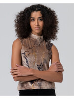 Surkana Surkana Sleeveless Velvet Tank Top - Multi