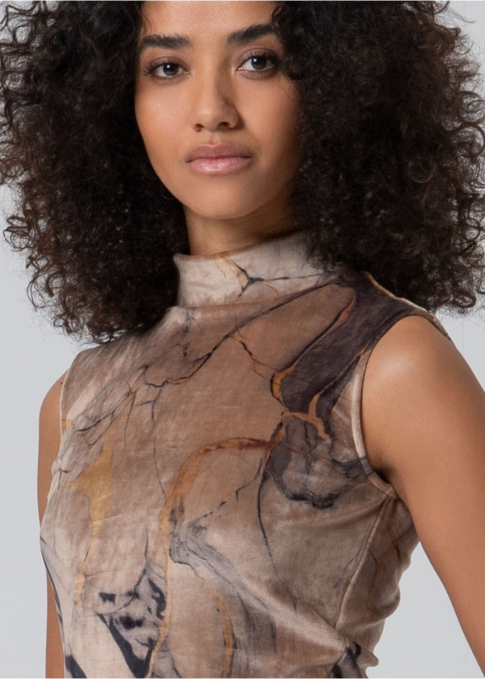 Surkana Surkana Débardeur En Velours Sans Manches - Multi