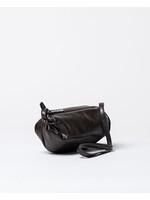 Surkana Surkana Crackled Crossbody Bag - Chocolate
