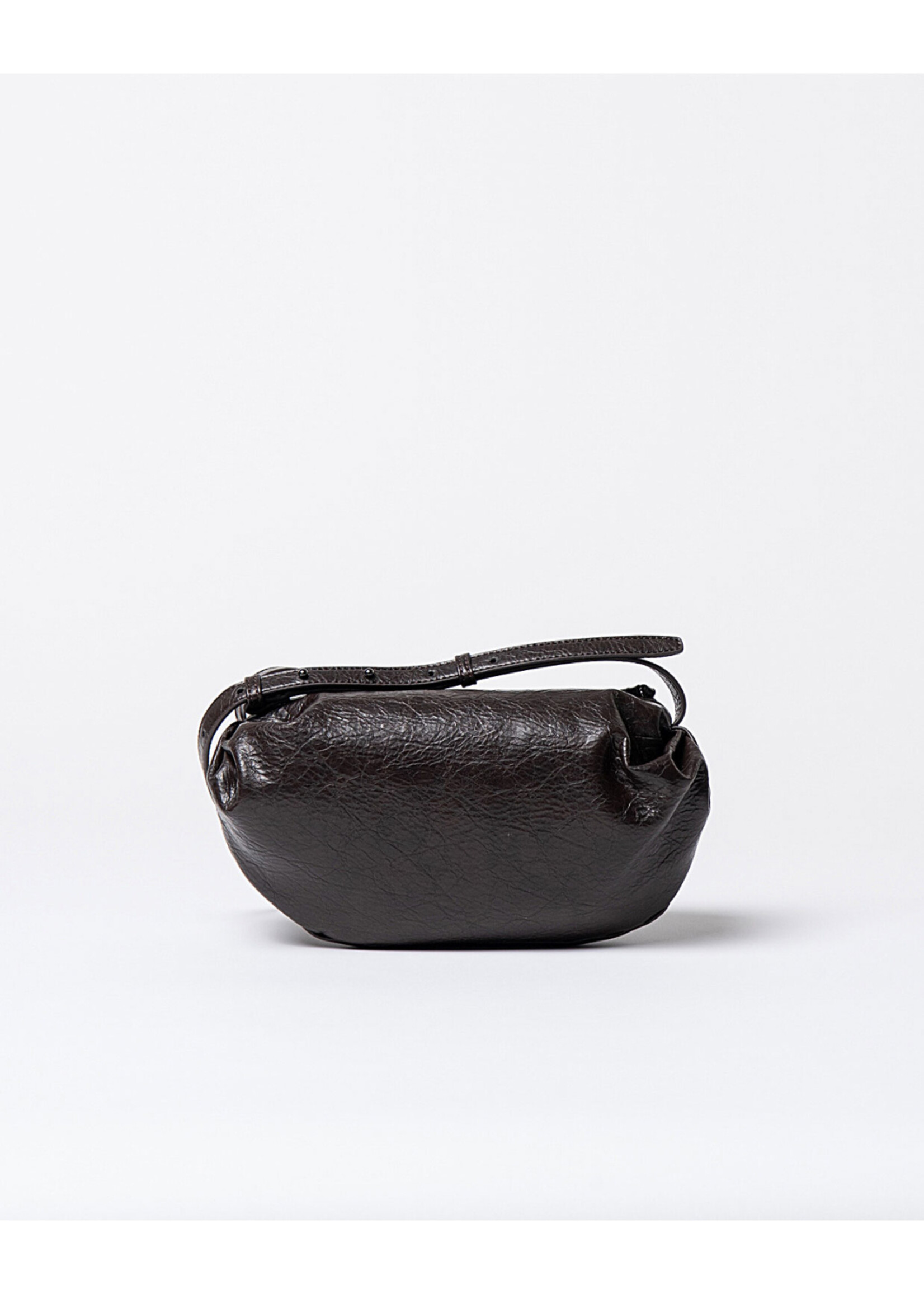 Surkana Surkana Crackled Crossbody Bag - Chocolate