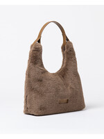 Surkana Surkana Faux Fur Shoulder Bag - Khaki