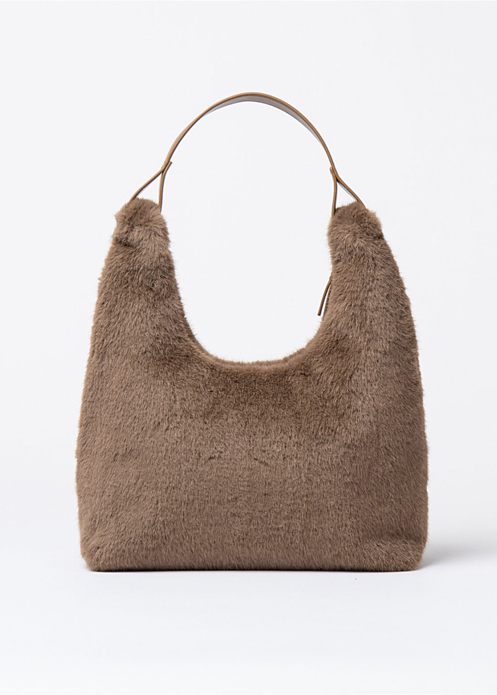 Surkana Surkana Sac Bandoulière En Fausse Fourrure - Kaki