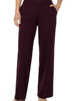 Liverpool Liverpool Pantalon Large Kelsey Crop - Dark Plum