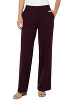 Liverpool Liverpool Kelsey Crop Wide Leg Trouser - Dark Plum