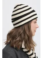 Fransa Fransa Capuche Stripy - Whisper White