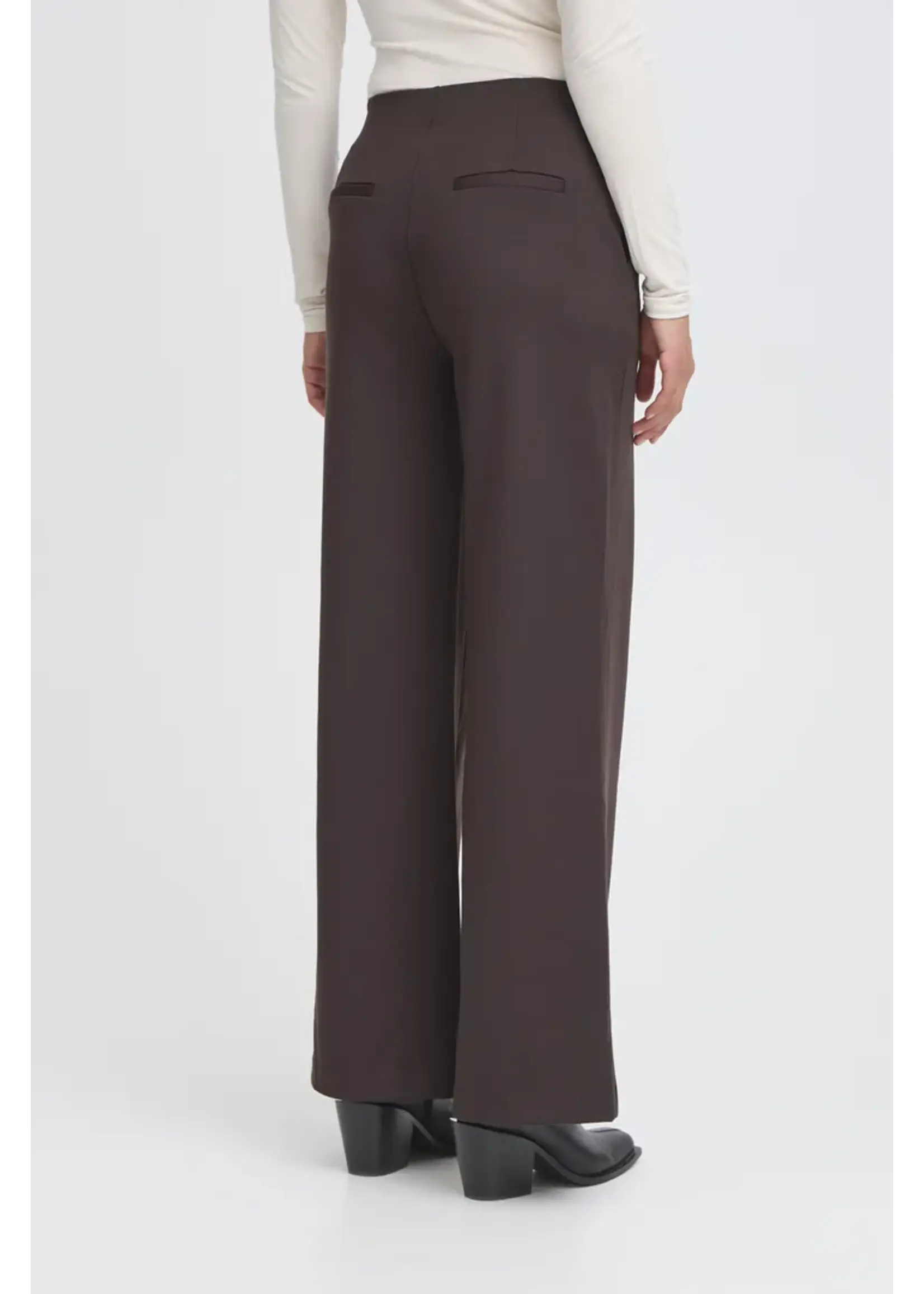 ICHI ICHI IHKate Wide Trousers - Chocolate Torte