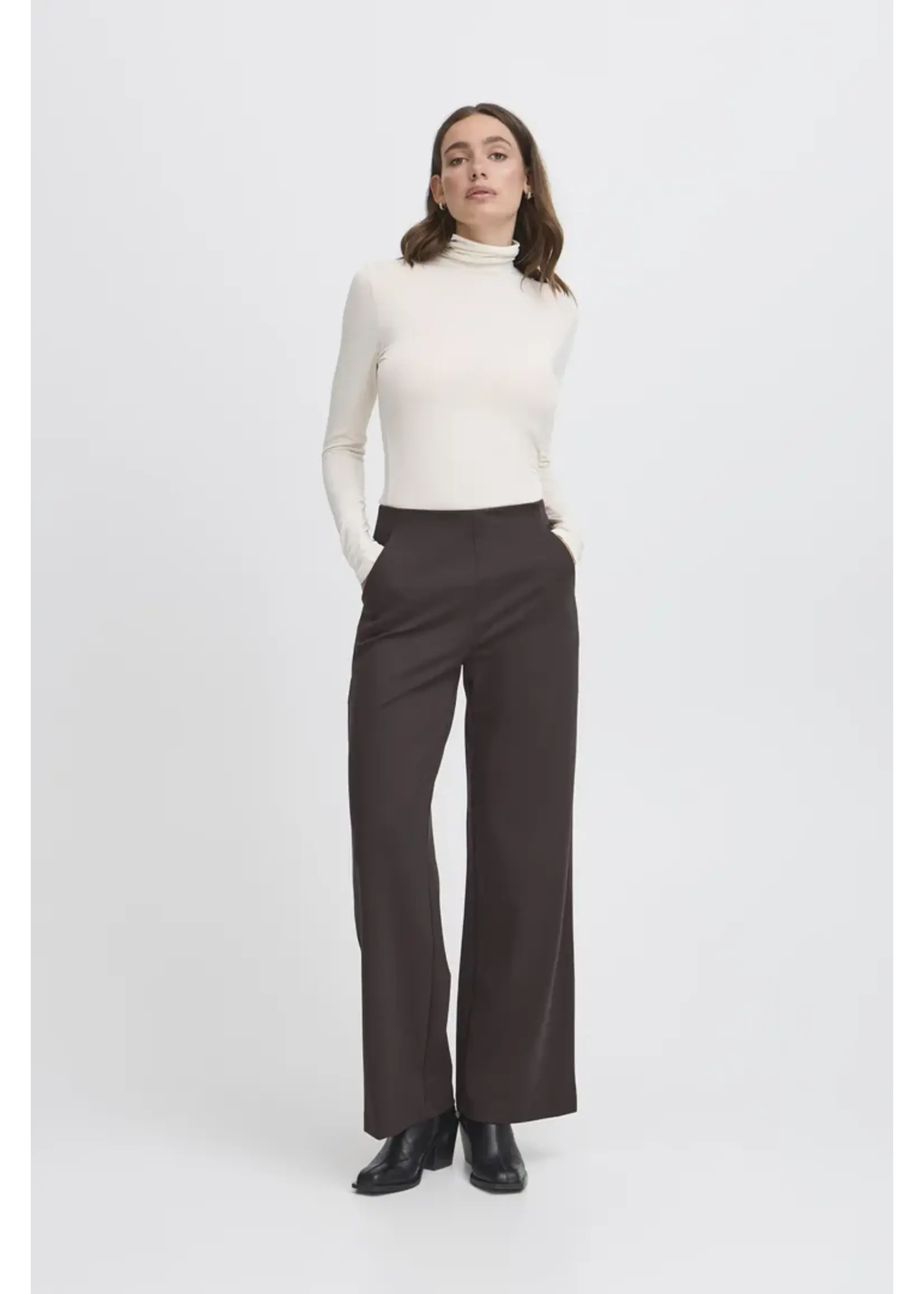 ICHI ICHI Pantalon Large IHKate - Chocolate Torte