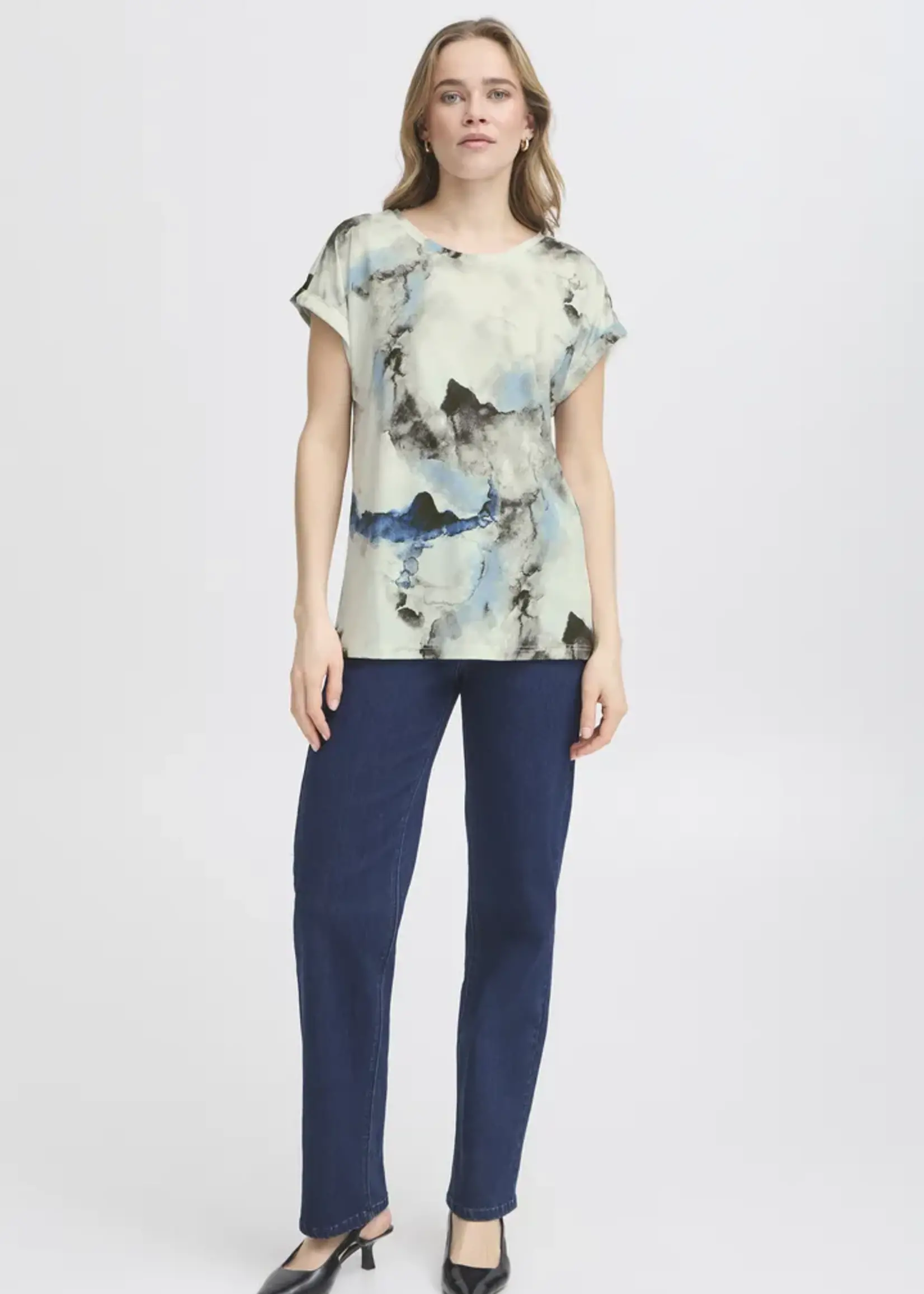 Fransa Fransa Tee Frseen One - Dusty Olive