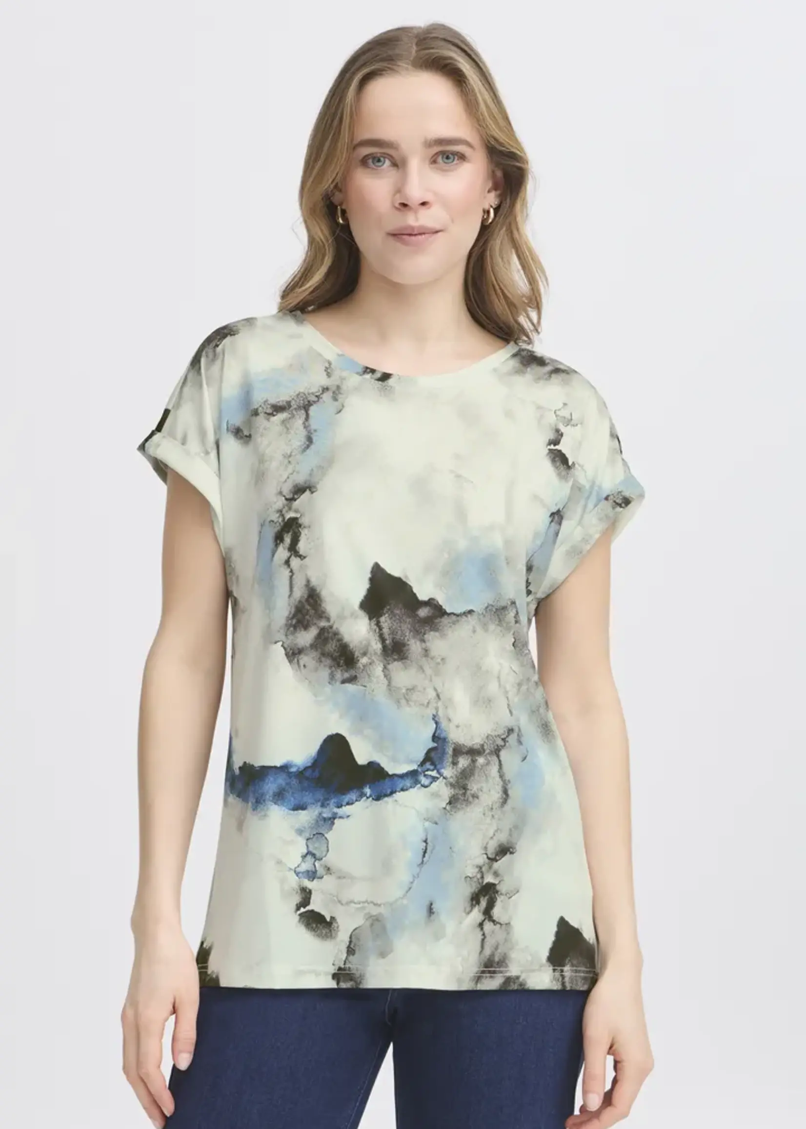 Fransa Fransa Tee Frseen One - Dusty Olive