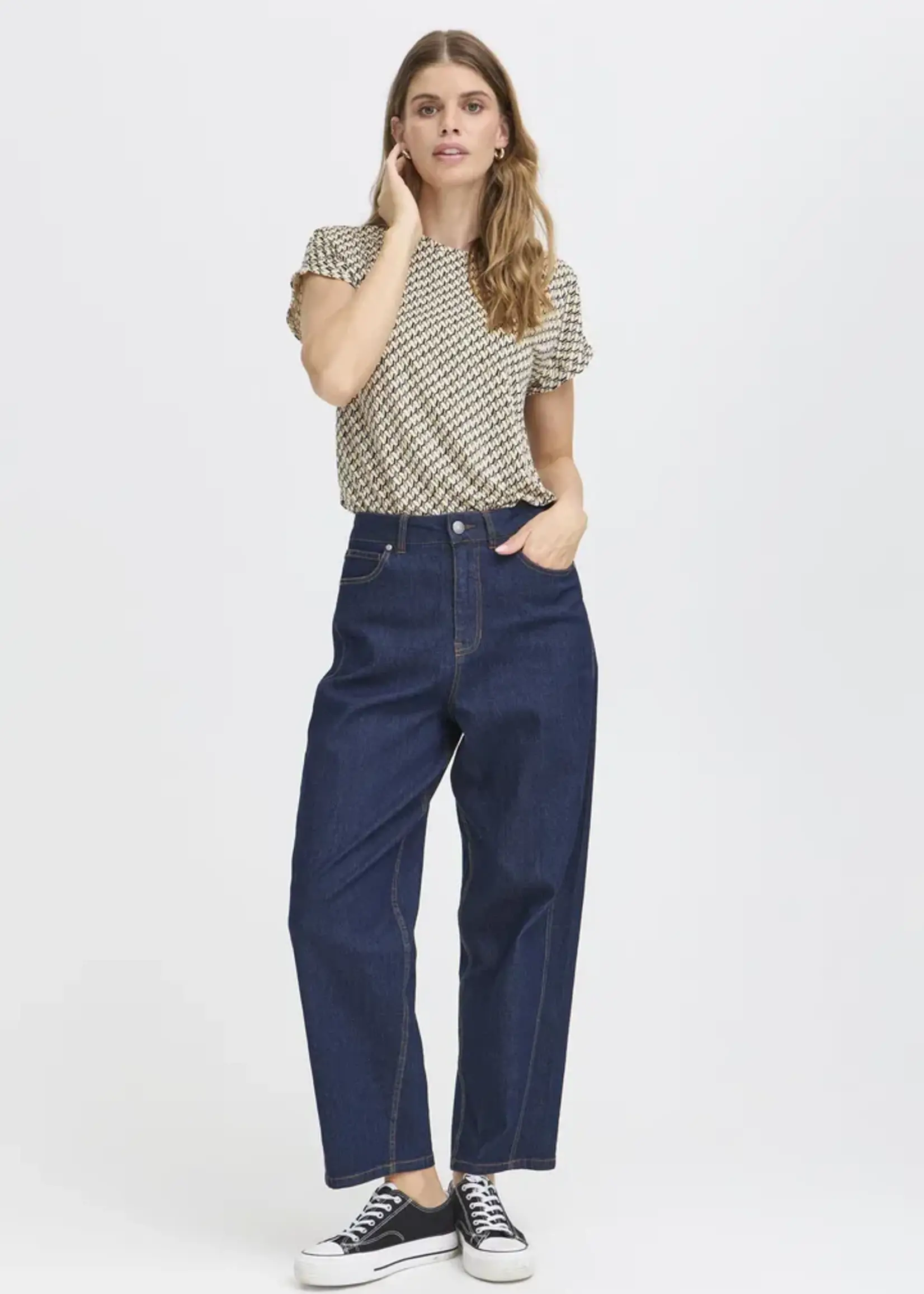 Fransa Fransa Tee Frseen One - Feather Grey