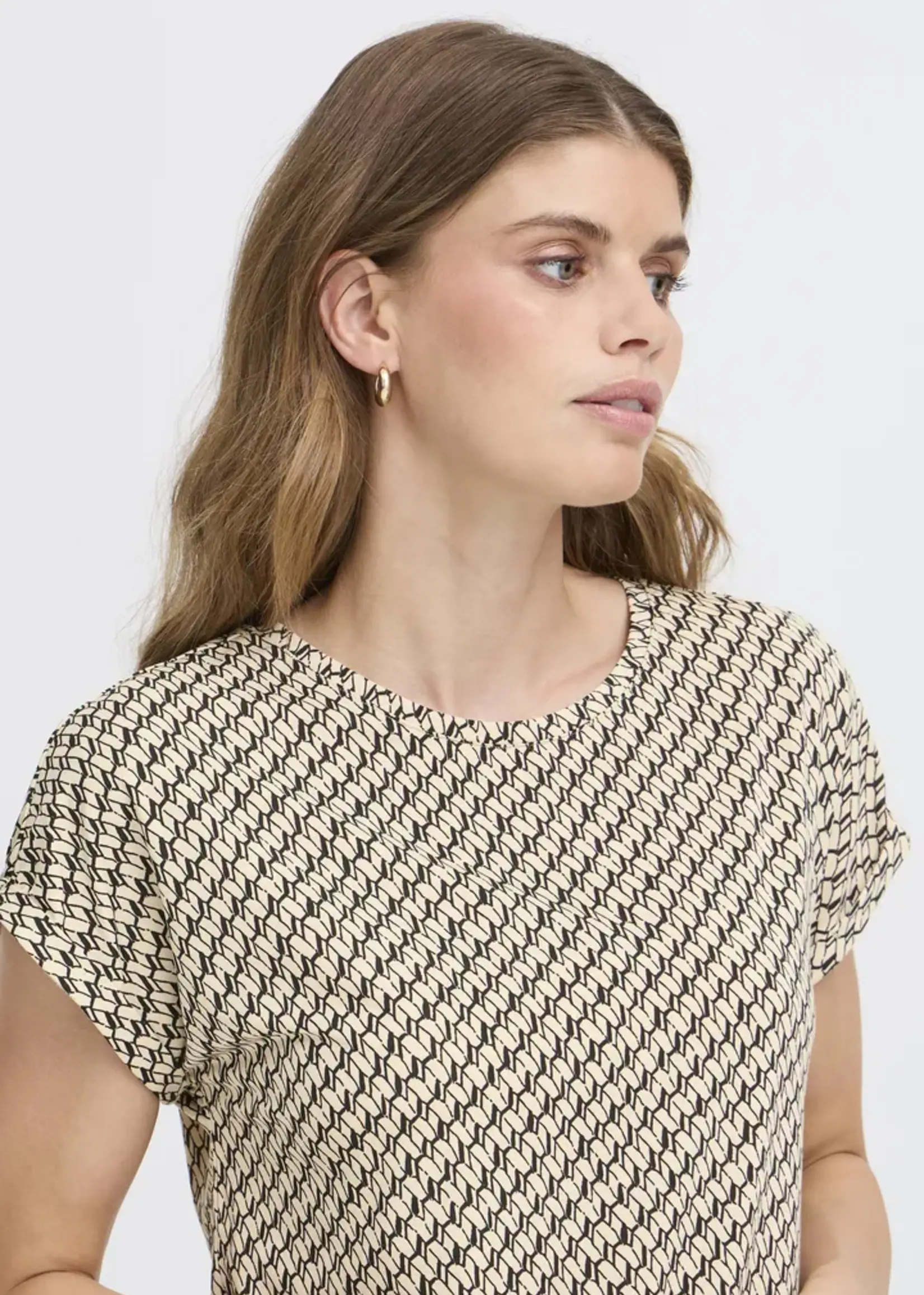 Fransa Fransa Frseen Tee One - Feather Grey