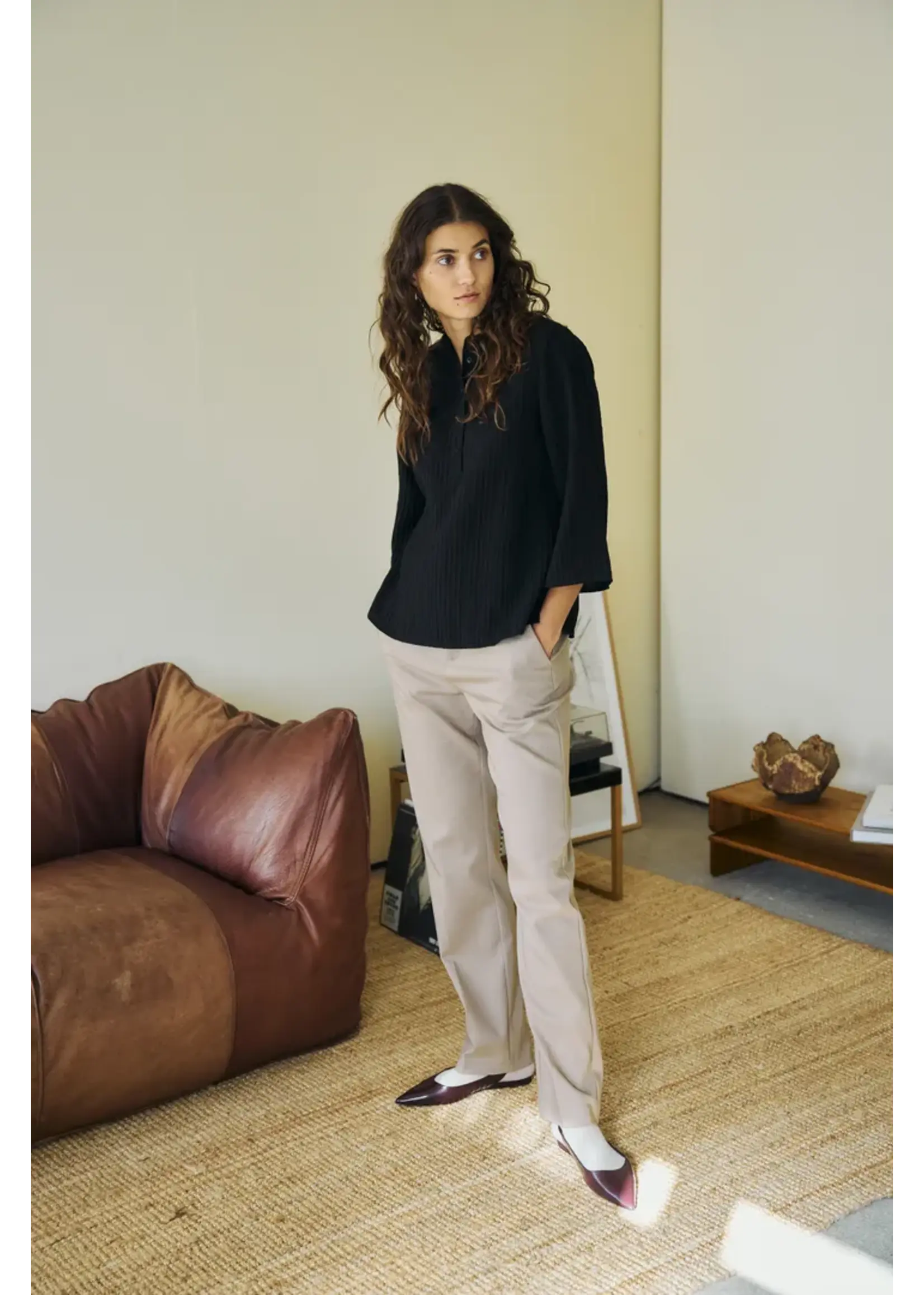 Fransa Fransa Pantalon Frvitae Tessa 5 - Desert Taupe