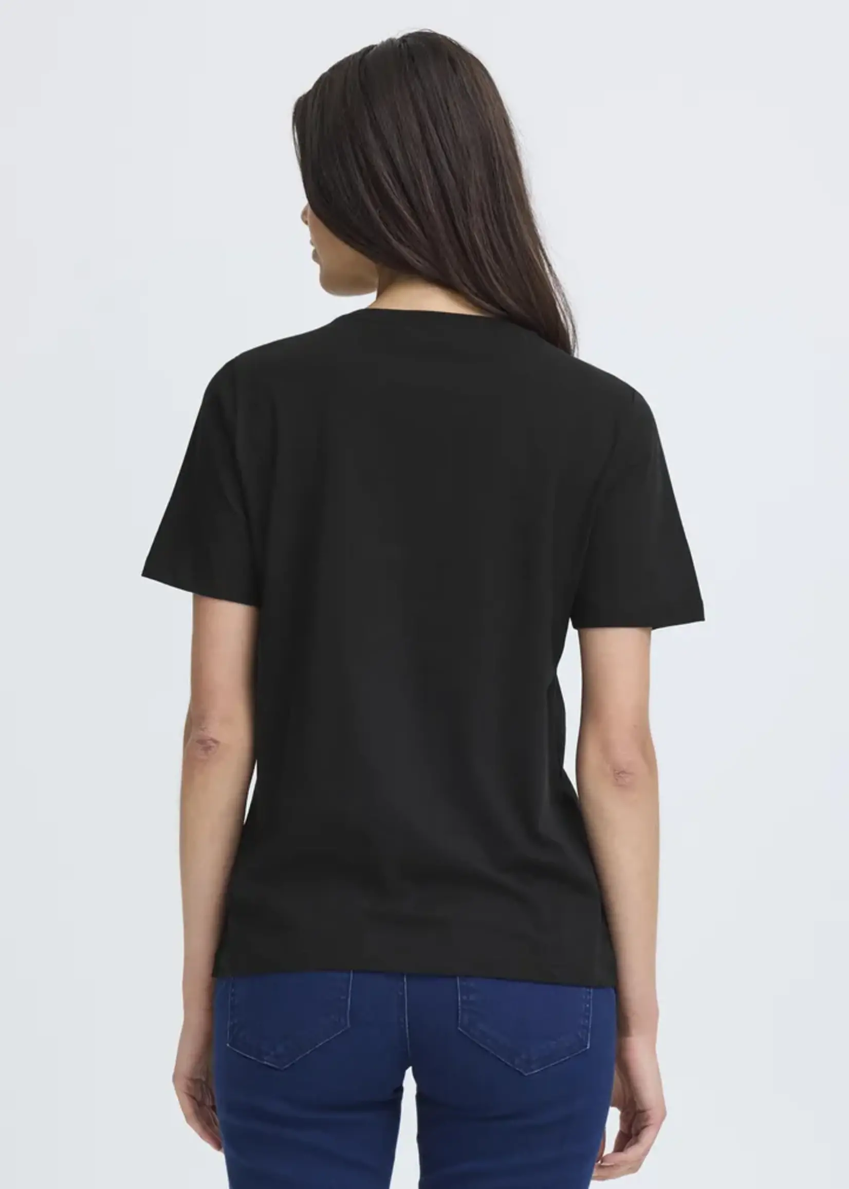 Fransa Fransa T-shirt Frheart 2 - Mélange Noir