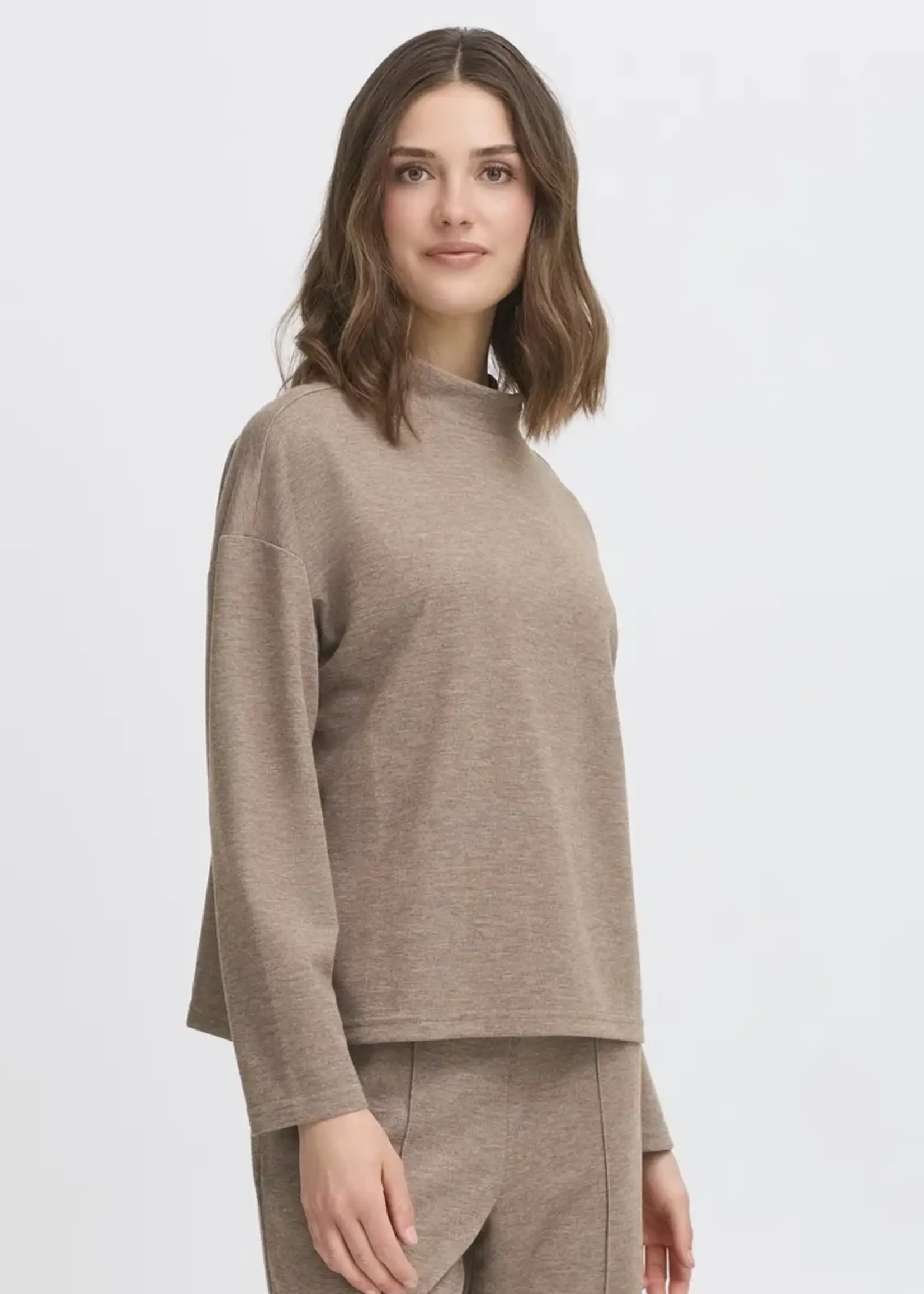 Fransa Fransa Frizabella Pullover - Desert Taupe