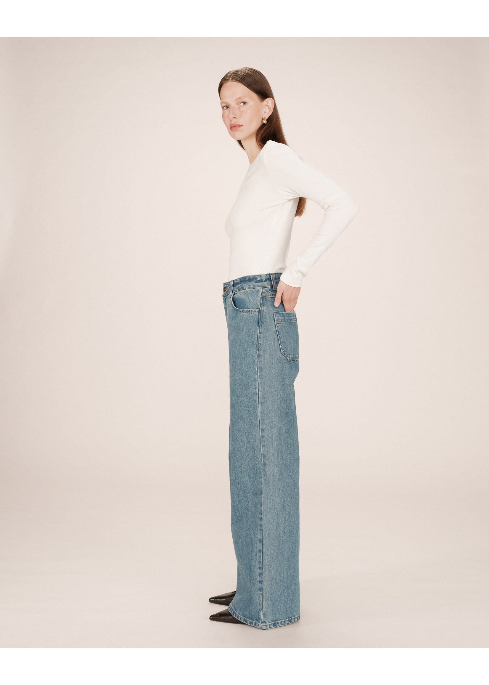 Grace and Mila Grace & Mila James Jeans - Light Blue
