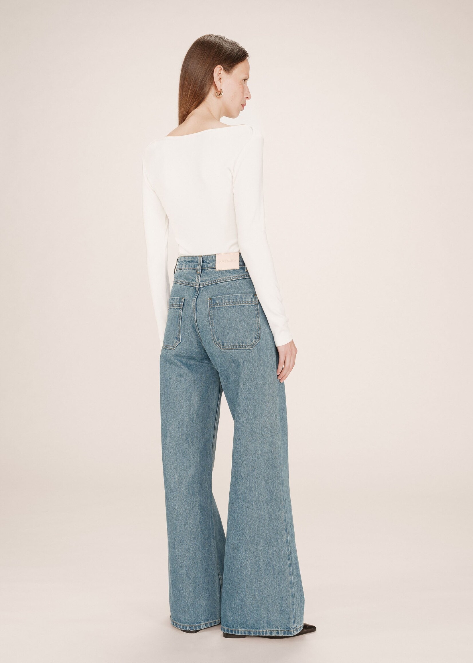 Grace and Mila Grace & Mila James Jeans - Light Blue