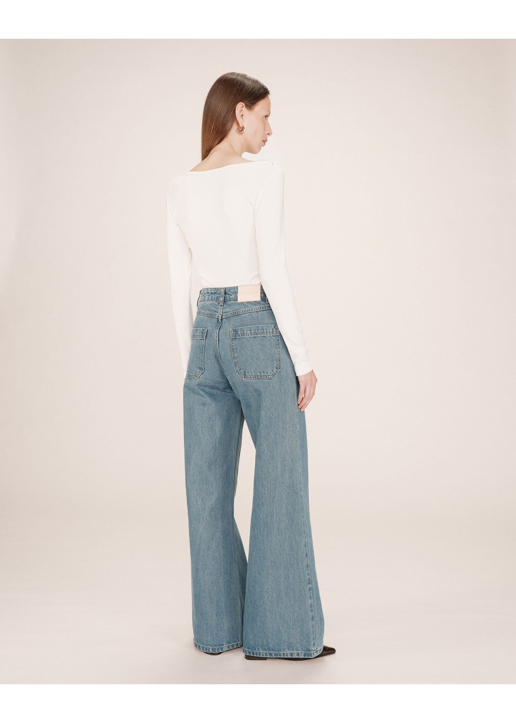 Grace and Mila Grace & Mila James Jeans - Light Blue