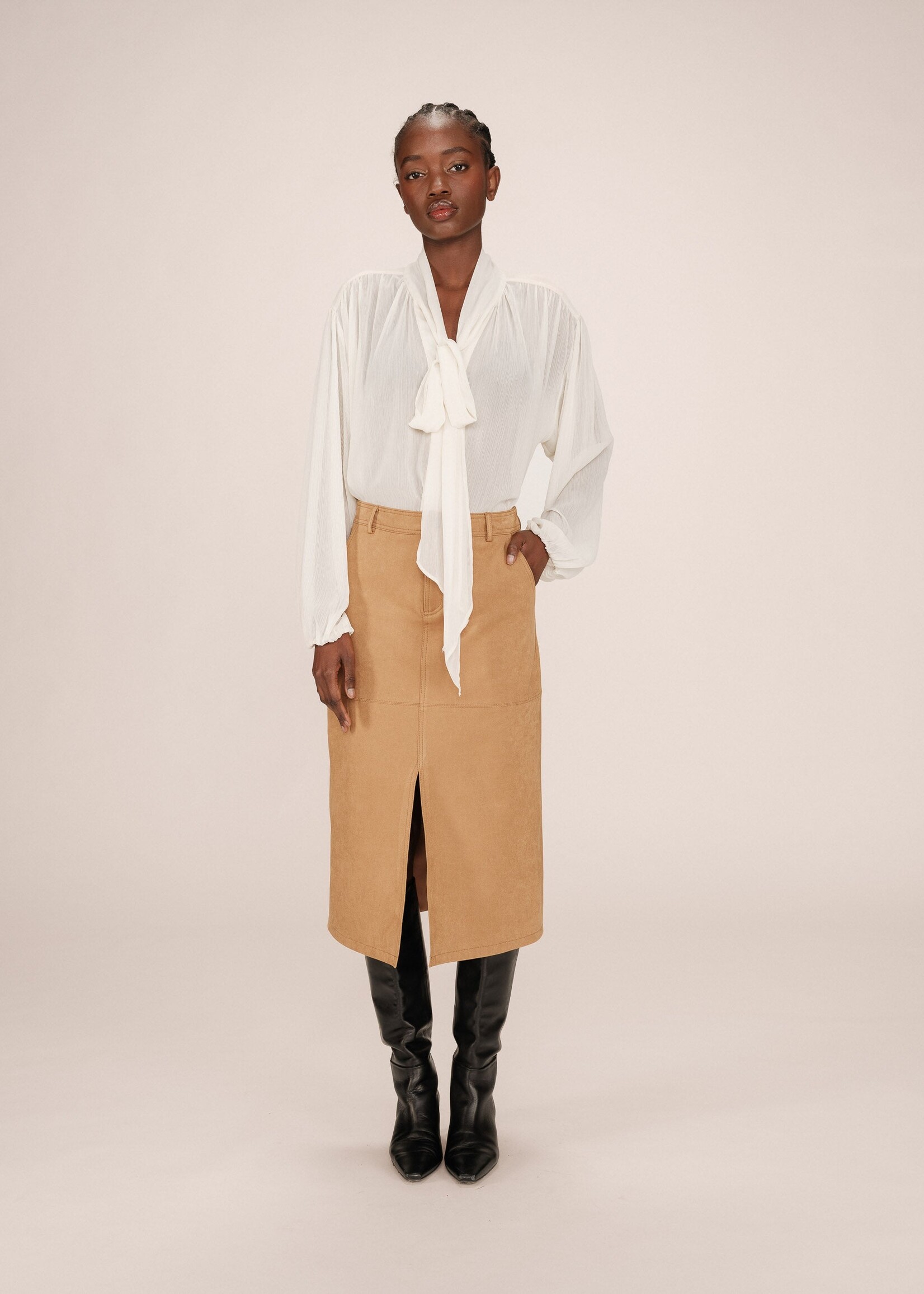 Grace and Mila Grace & Mila Sorry Skirt - Ochre