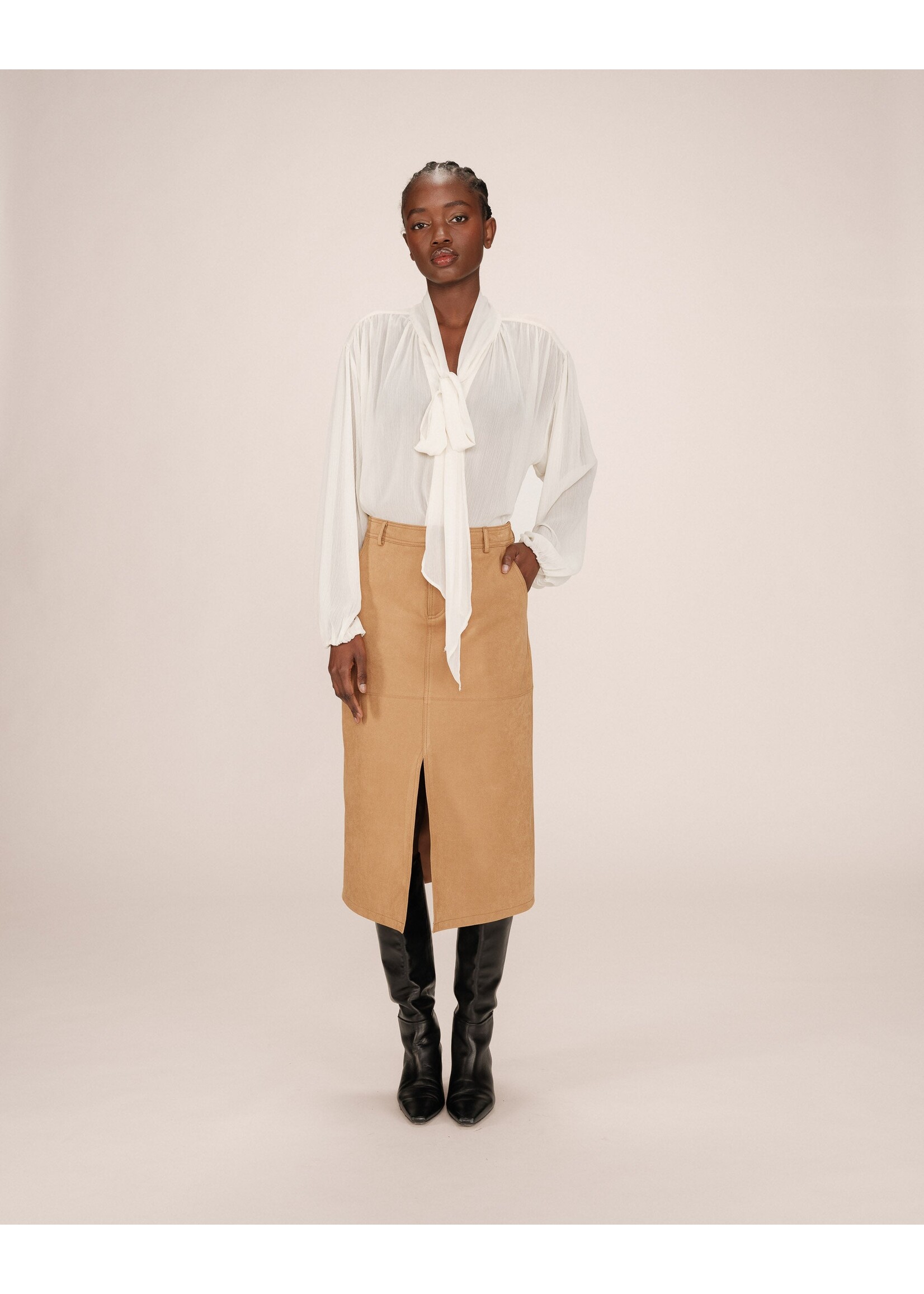 Grace and Mila Grace & Mila Sorry Skirt - Ochre