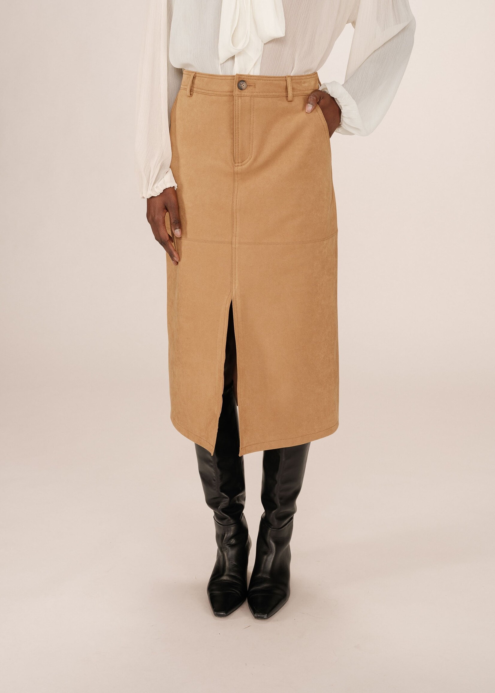 Grace and Mila Grace & Mila Sorry Skirt - Ochre