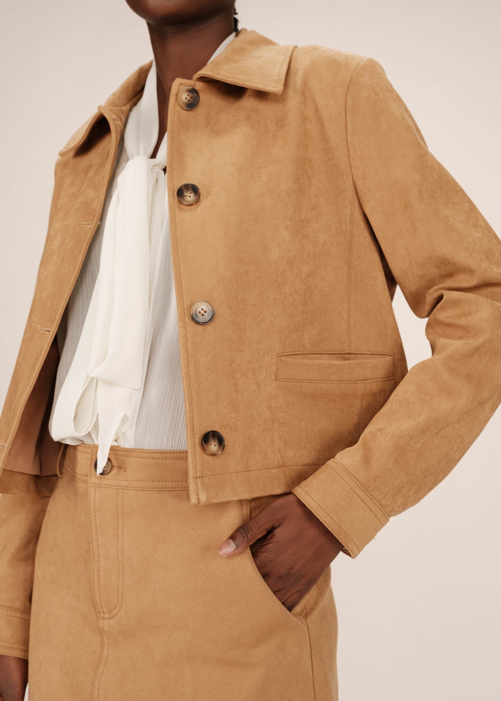 Grace and Mila Grace & Mila Sullivan Jacket - Ochre